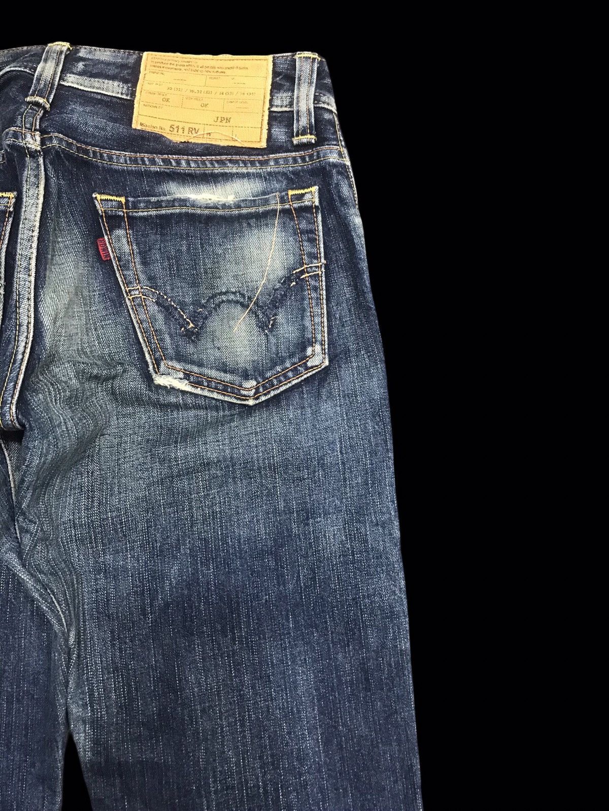 Edwin 💥FLARE💥ARCHIVAL EDWIN 511 RV STONEWASH FLARE DENIM F258 Size US 29 - 12 Thumbnail