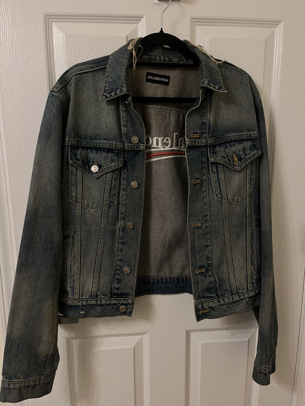 Balenciaga Balenciaga denim jean jacket Size US S / EU 44-46 / 1 - 7 Thumbnail