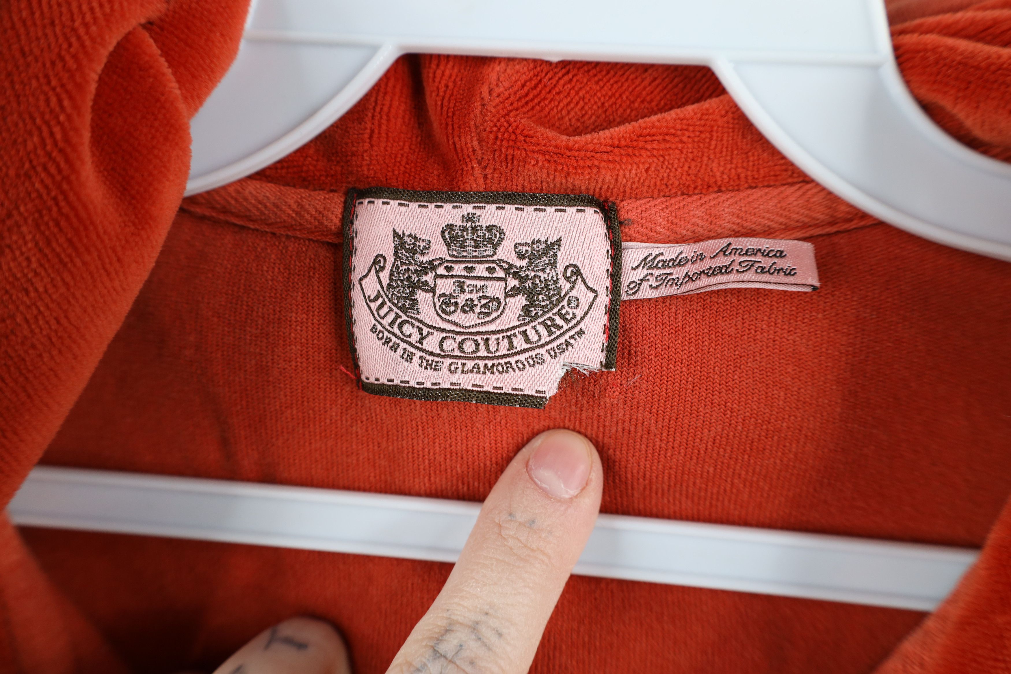 Juicy Couture × Vintage Vintage 90s Y2K Juicy Couture Velour Full Zip Hoodie USA Size S / US 4 / IT 40 - 8 Thumbnail