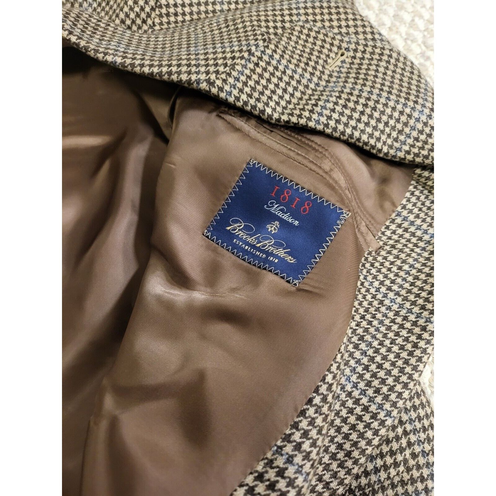 Brooks Brothers Brooks Brothers 1818 Madison Reda Wool Sport Coat Blazer Size 46R - 4 Thumbnail