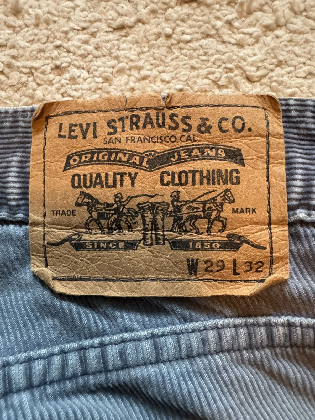 Levi's × Levi's Vintage Clothing × Vintage FLARED LEVIS CORDUROY Size US 29 - 4 Thumbnail