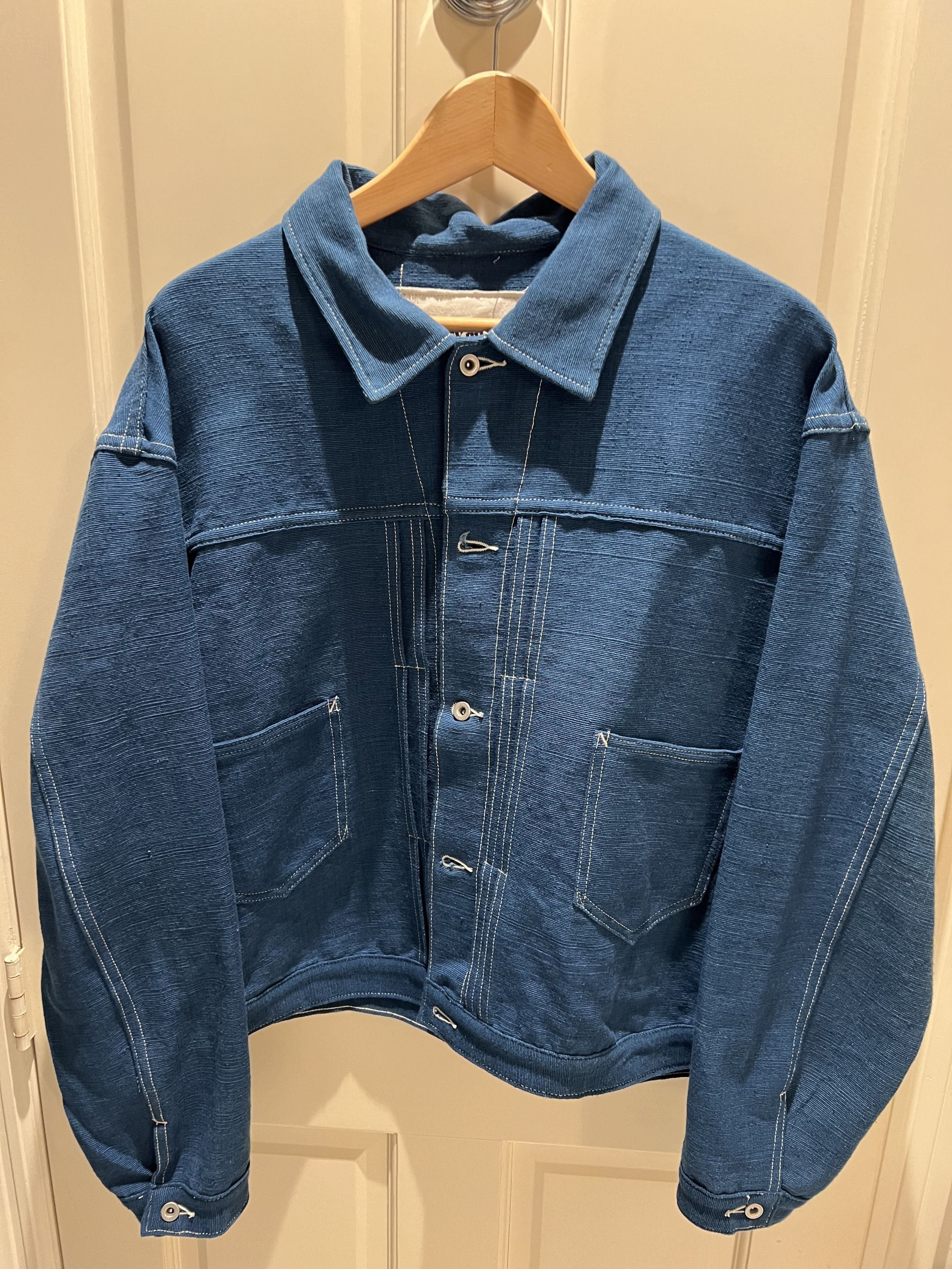 Story Mfg. Story Mfg Sundae Jacket Indigo Handloom | Grailed