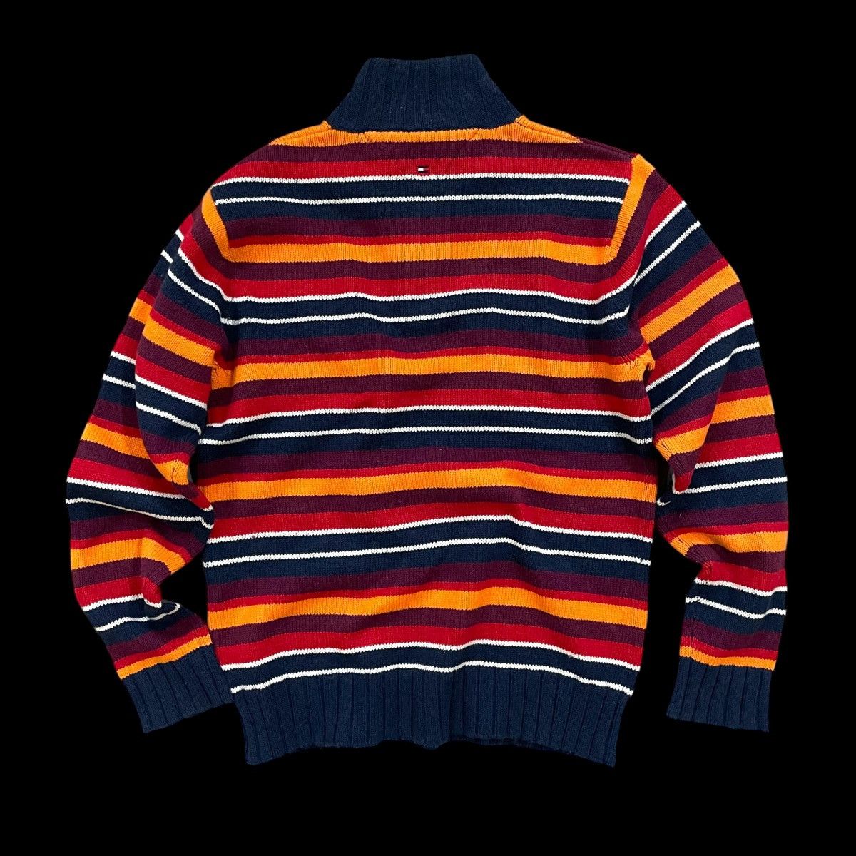 Tommy Hilfiger Tommy Hilfiger Half Zip Multi-border Wool Thick Size US L / EU 52-54 / 3 - 5 Thumbnail