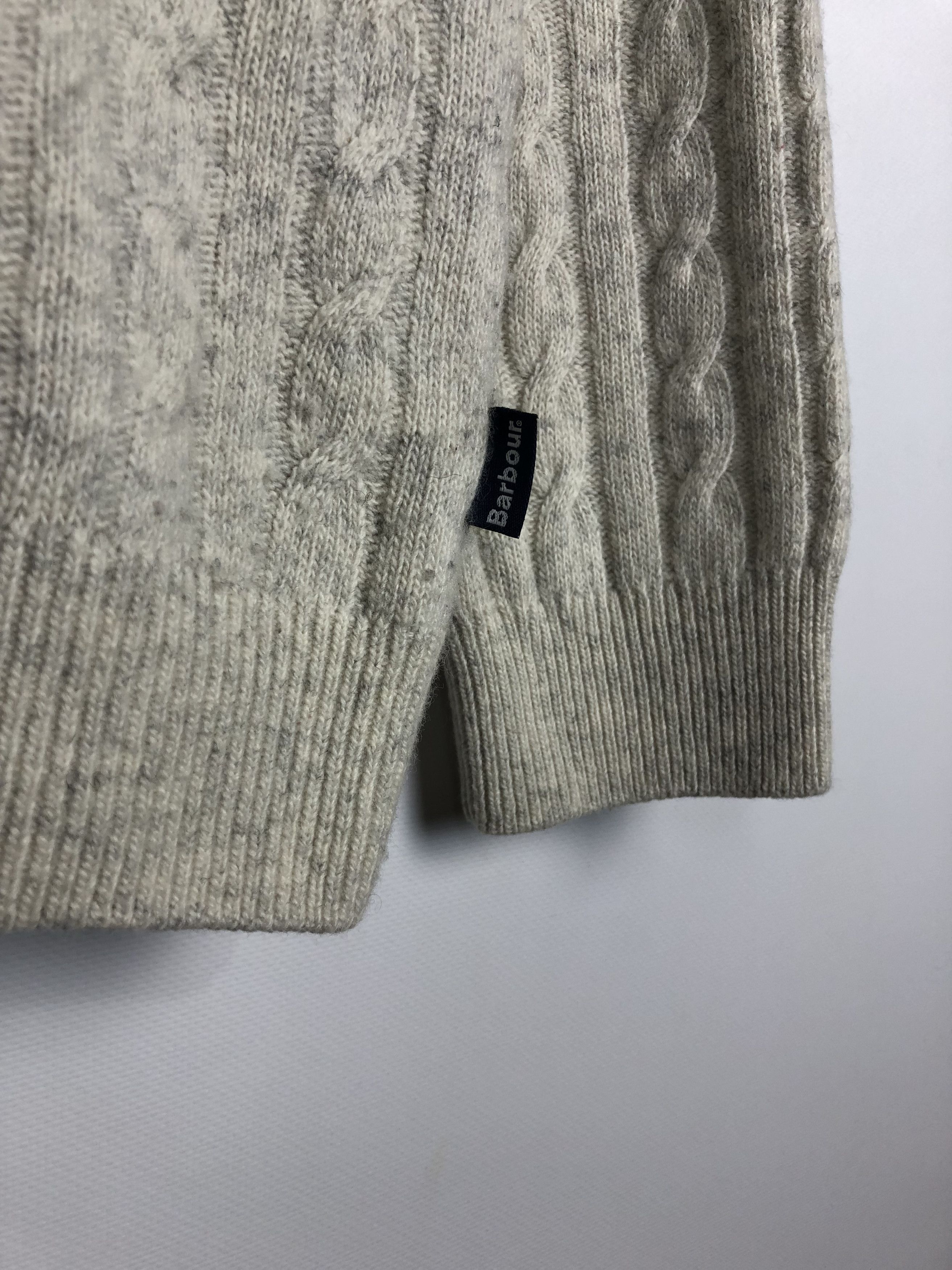 Barbour Barbour Knit Wool Sweater Pullover Crewneck Cream size L Size L / US 10 / IT 46 - 4 Thumbnail