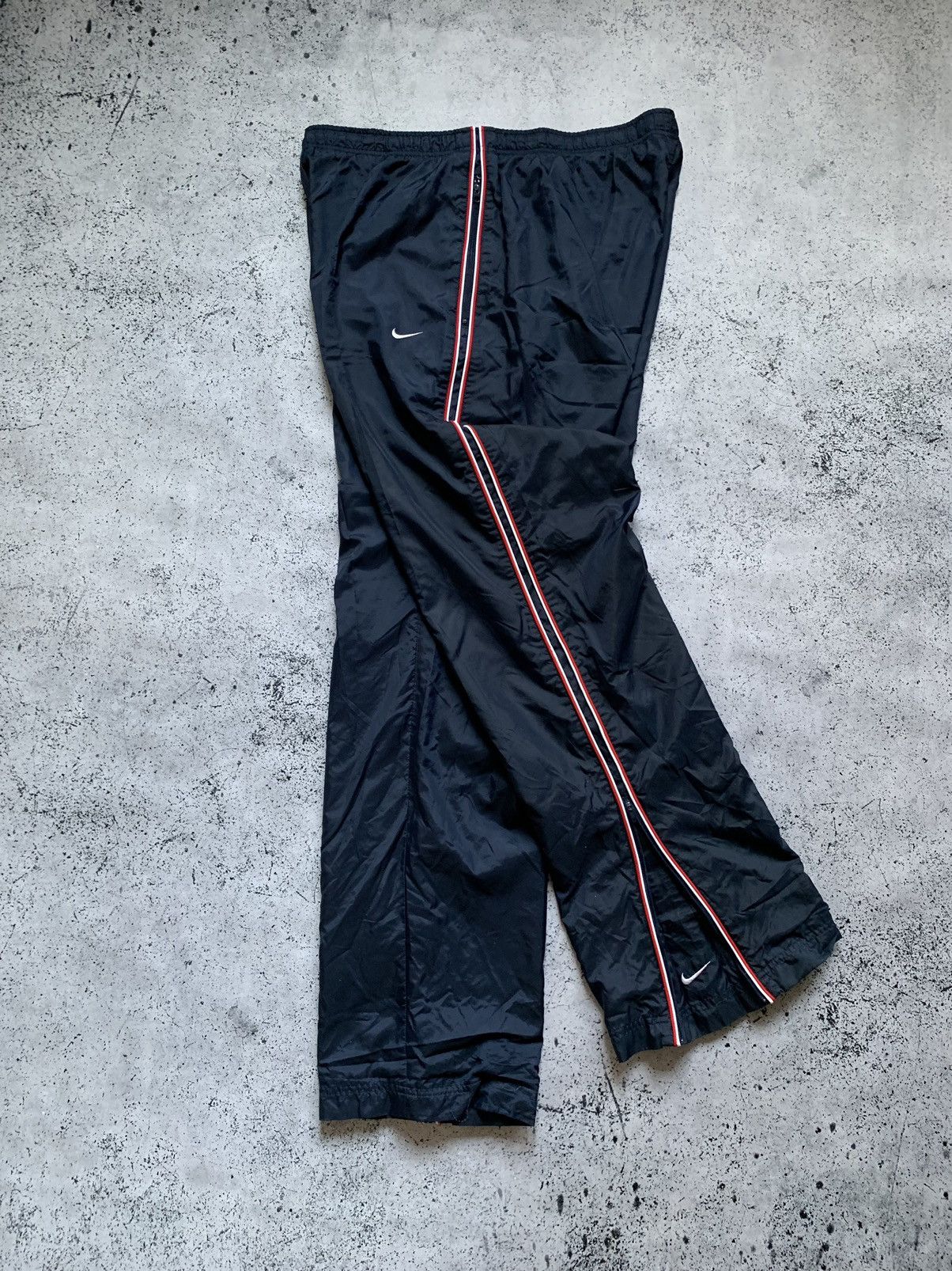 Nike Vintage Nike Nylon Track Pants Drill Double Swoosh Y2K USA Size US 36 / EU 52 - 1 Thumbnail