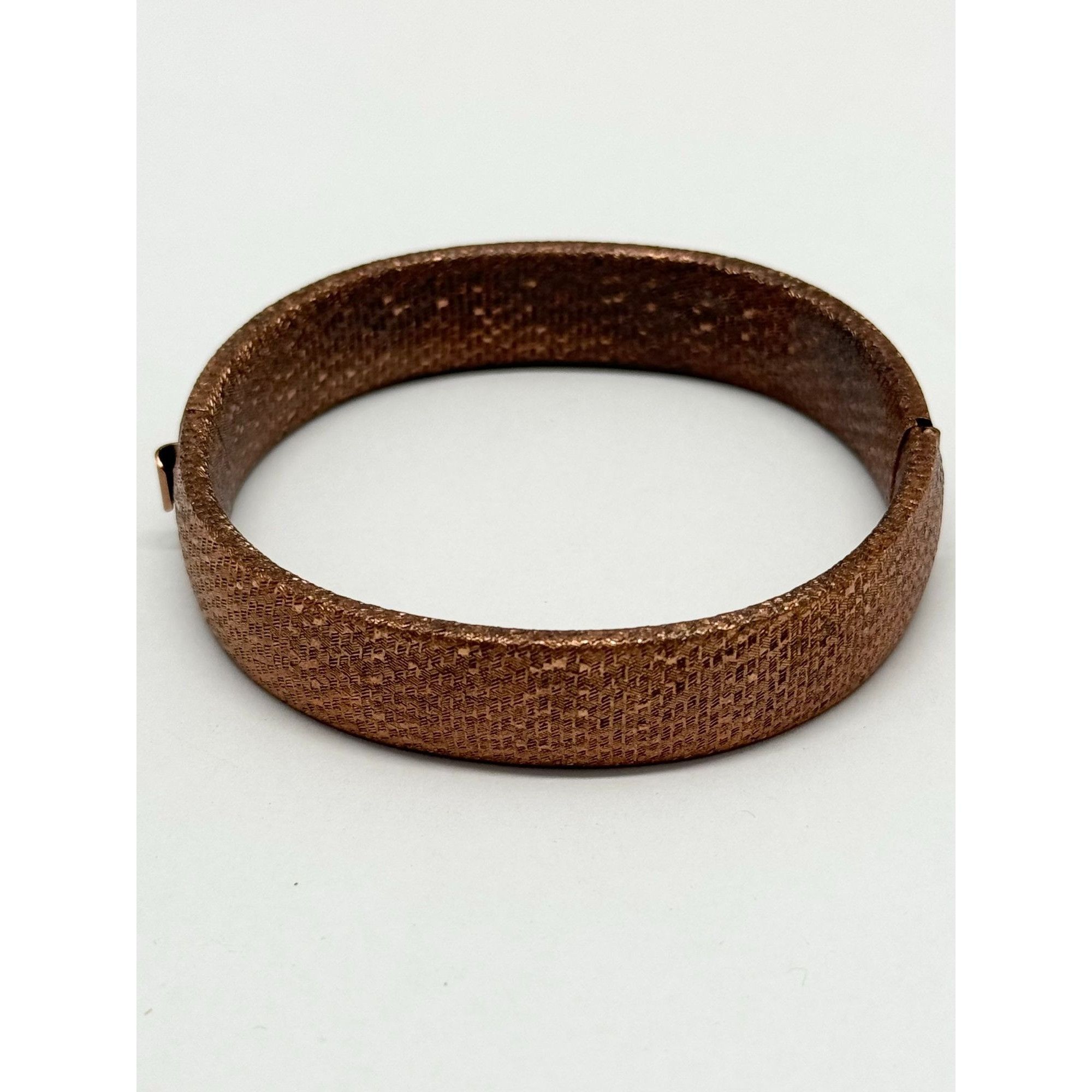 Vintage Vintage textured copper bangle bracelet Size ONE SIZE - 1 Thumbnail