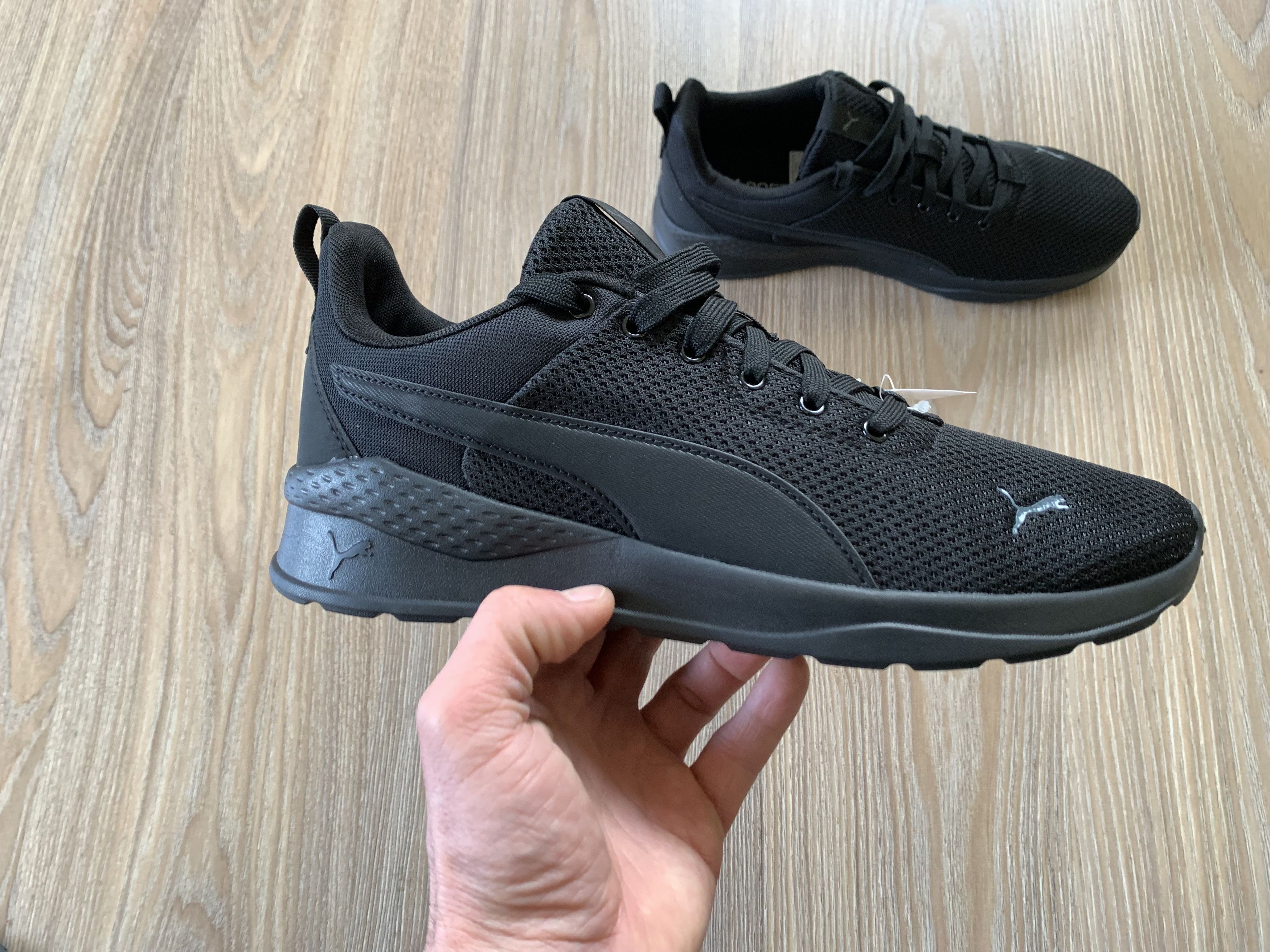 Puma Mens Puma Anzarun Lite Black Sneakers Size US 9 / EU 42 - 3 Thumbnail