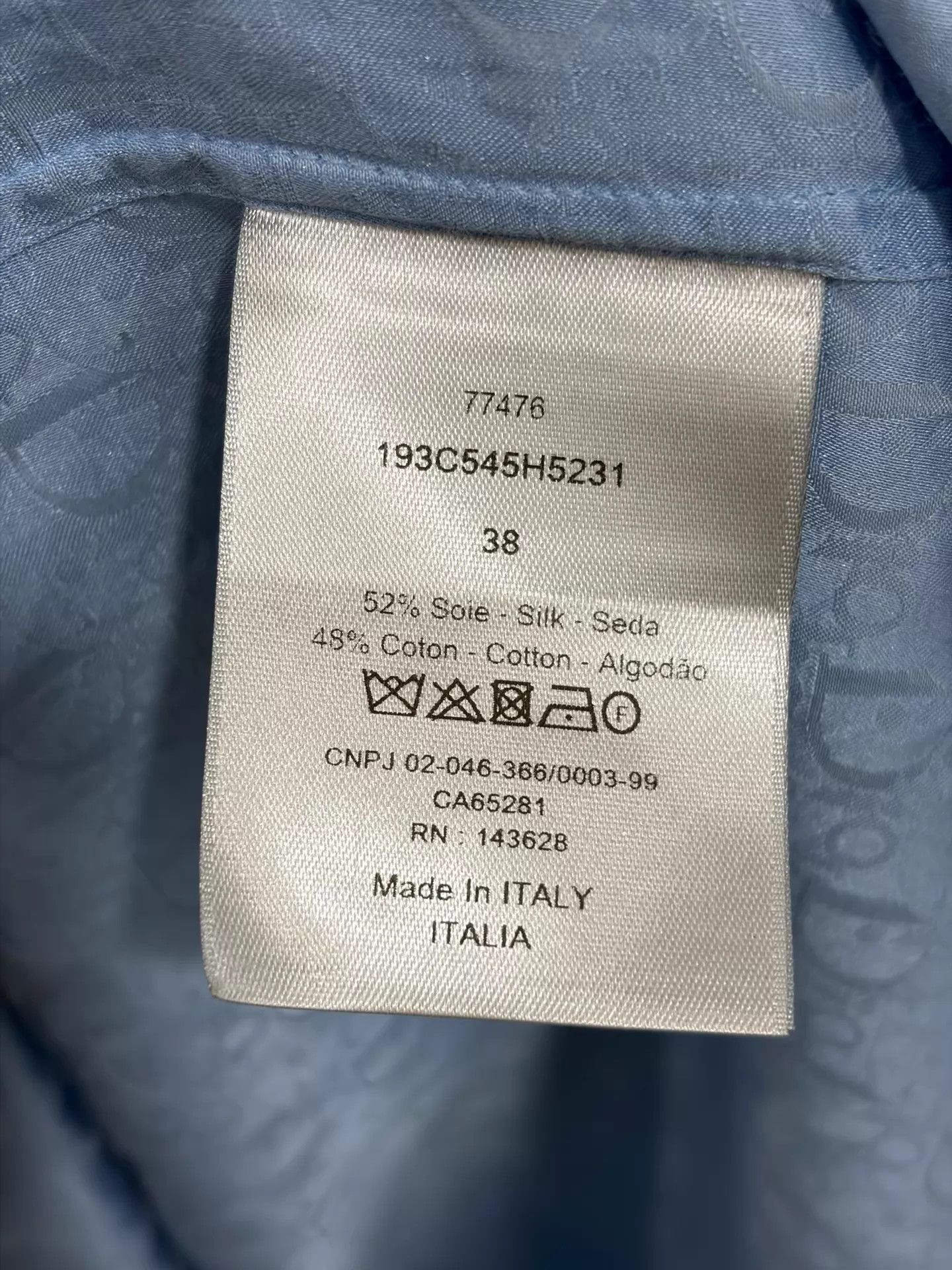 Dior Dior Silk-Cotton Short-Sleeve Shirt 38 IT Size US S / EU 44-46 / 1 - 4 Thumbnail