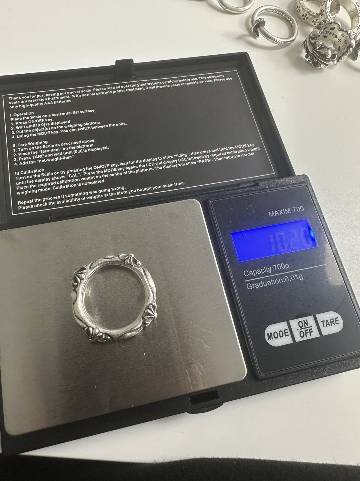 Chrome Hearts Chrome Hearts .925 SBT Cross Band Ring US11.5 Size ONE SIZE - 8 Thumbnail
