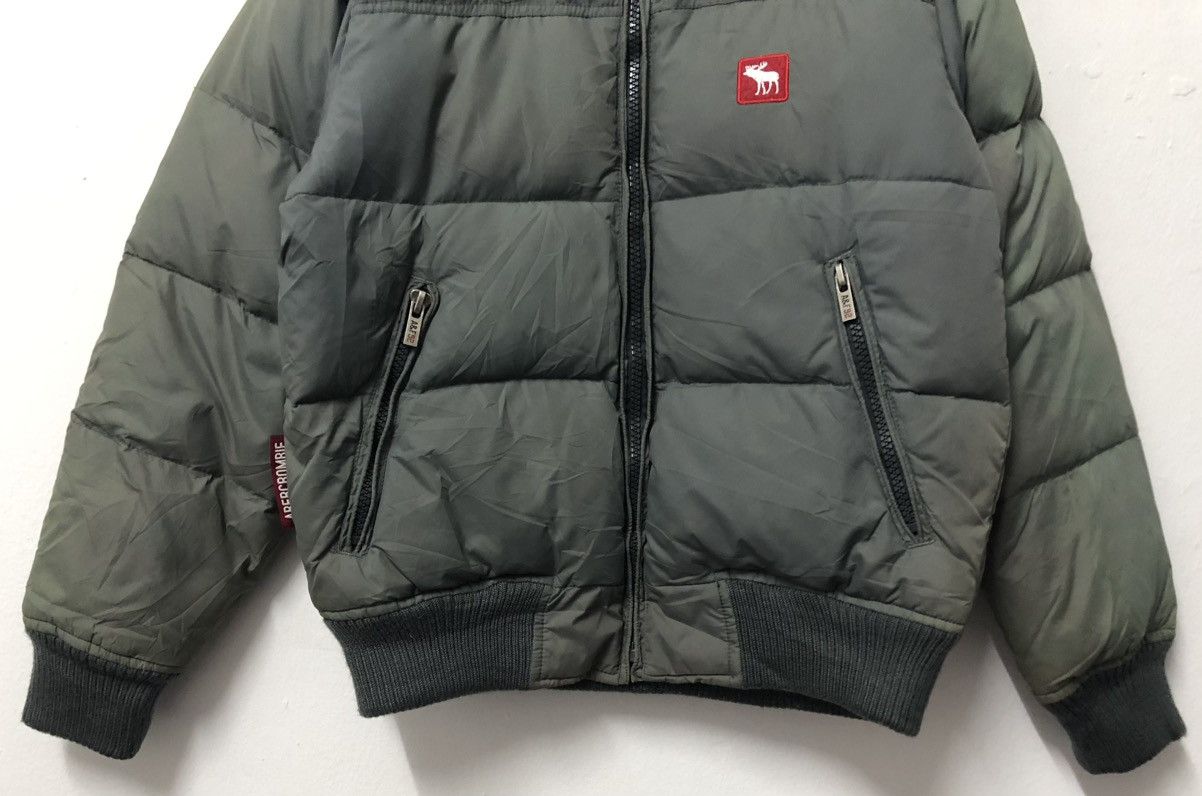 Abercrombie & Fitch VTG Abercrombie & Fitch Moose Logo Olive Puffer Jacket Size US S / EU 44-46 / 1 - 4 Thumbnail