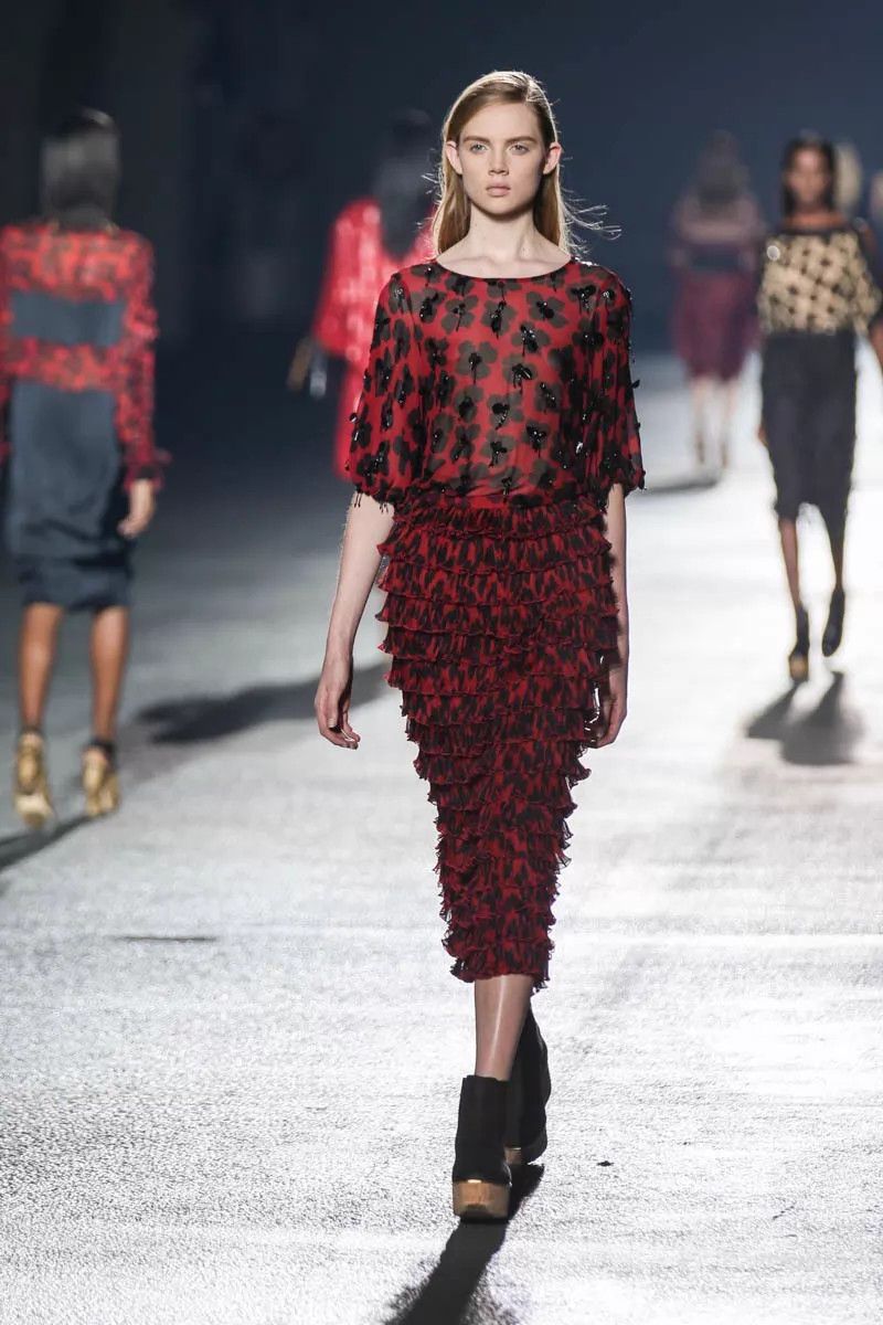 Dries Van Noten DRIES VAN NOTEN 2014ss floral beaded silk top 38 Size XS / US 0-2 / IT 36-38 - 1 Thumbnail