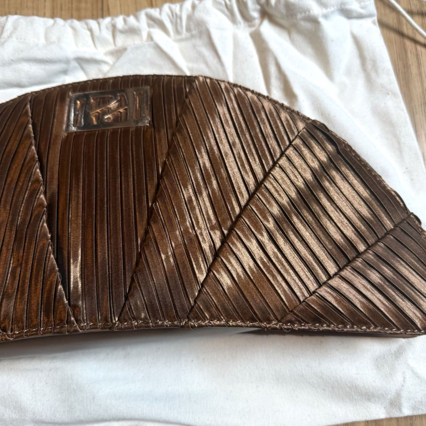 Panerai Panera Clutch Handbag Wallet Faux Leather Brown Women Purse The Croissant Thermal New In Bag Clutch Women's Bag Brown Panera Size ONE SIZE - 4 Thumbnail