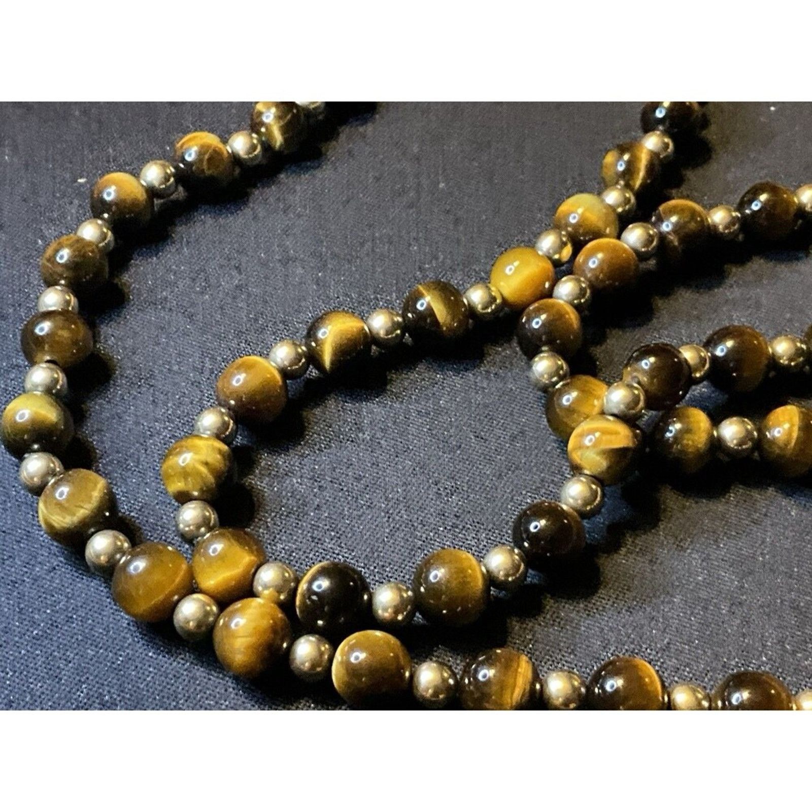 Other 1/20 14k Gold Filled Findings Beads Tiger Eye 24in Necklace Size ONE SIZE - 1 Thumbnail