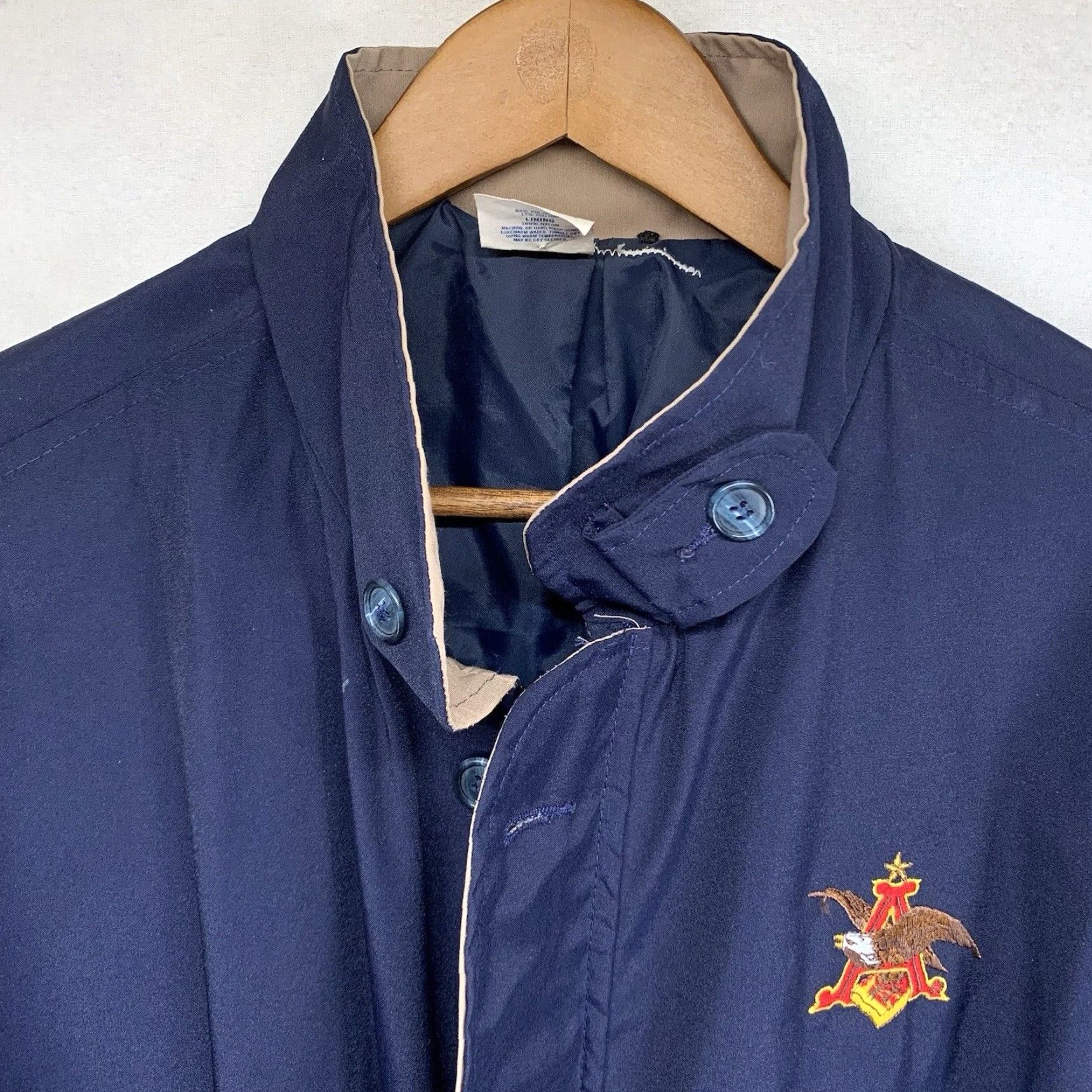 Budweiser VINTAGE Budweiser Anheuser Busch Bomber Jacket Mens Big & Tall 2XL Blue All Seasons 80s 90s Beer Logo Size US XXL / EU 58 / 5 - 7 Thumbnail