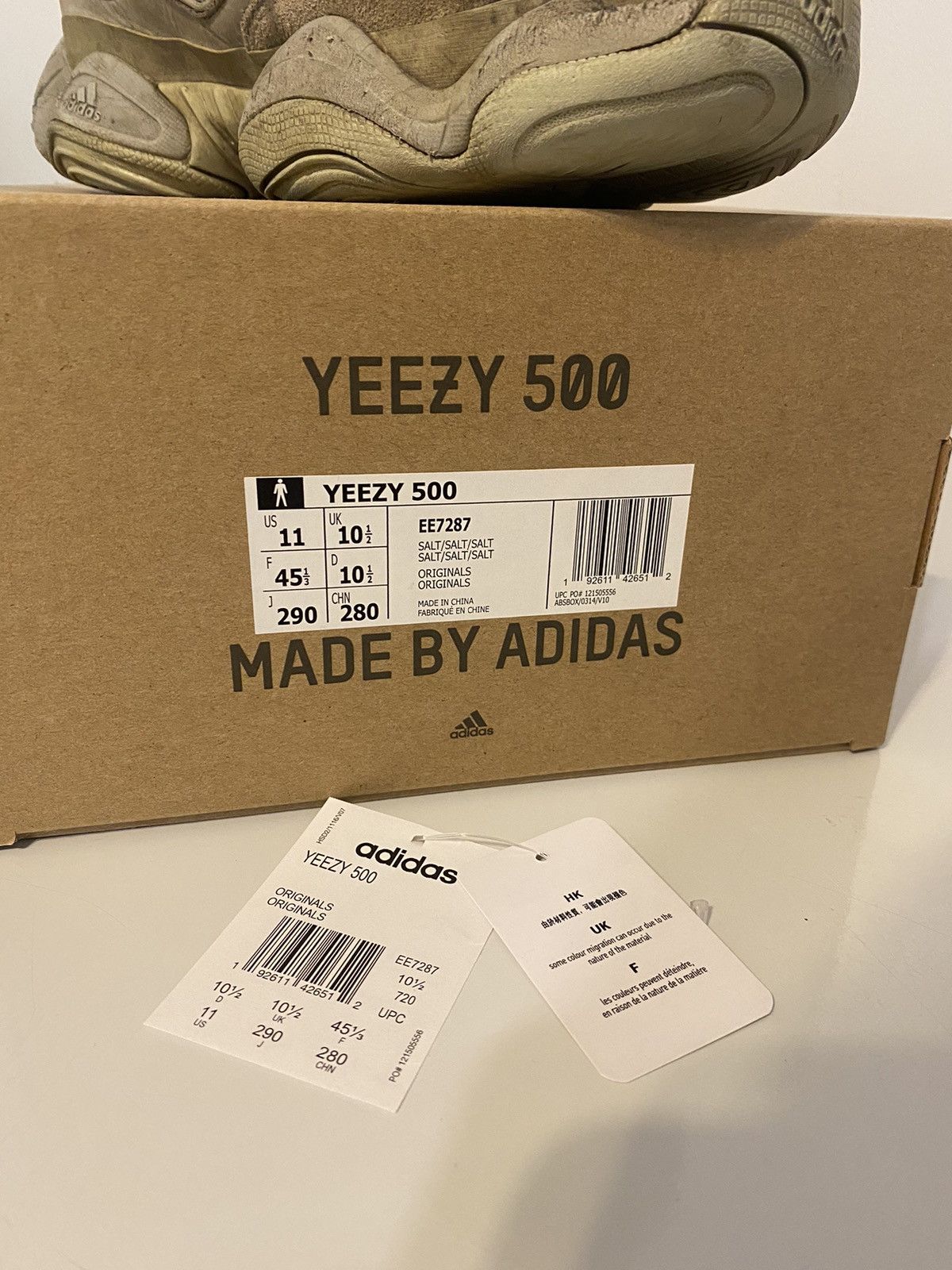 Yeezy Yeezy 500 salt Size US 11 / EU 44 - 2 Thumbnail