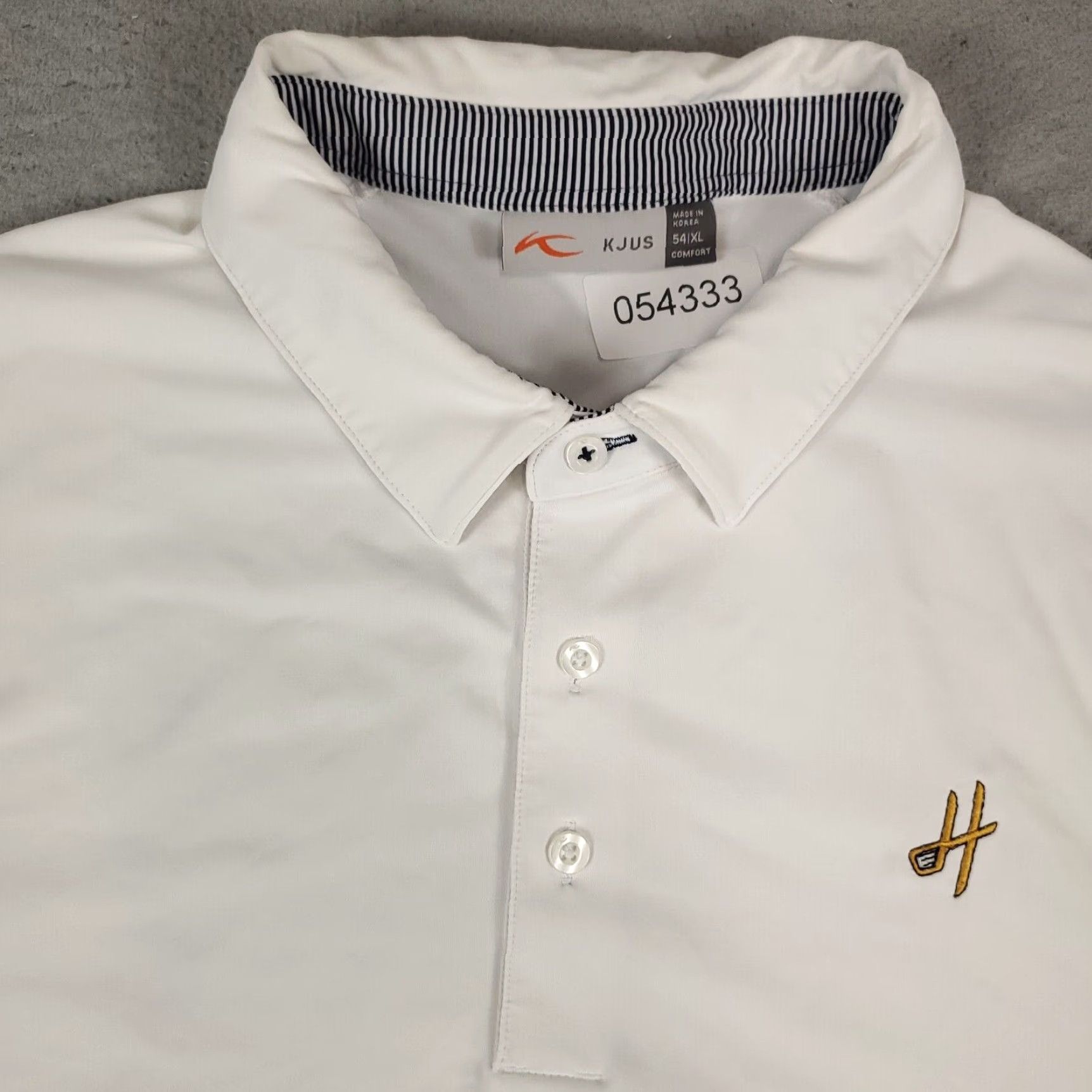KJUS KJUS Polo Shirt Mens XL White Solid Short Sleeve Golf Activewear Size US XL / EU 56 / 4 - 2 Thumbnail
