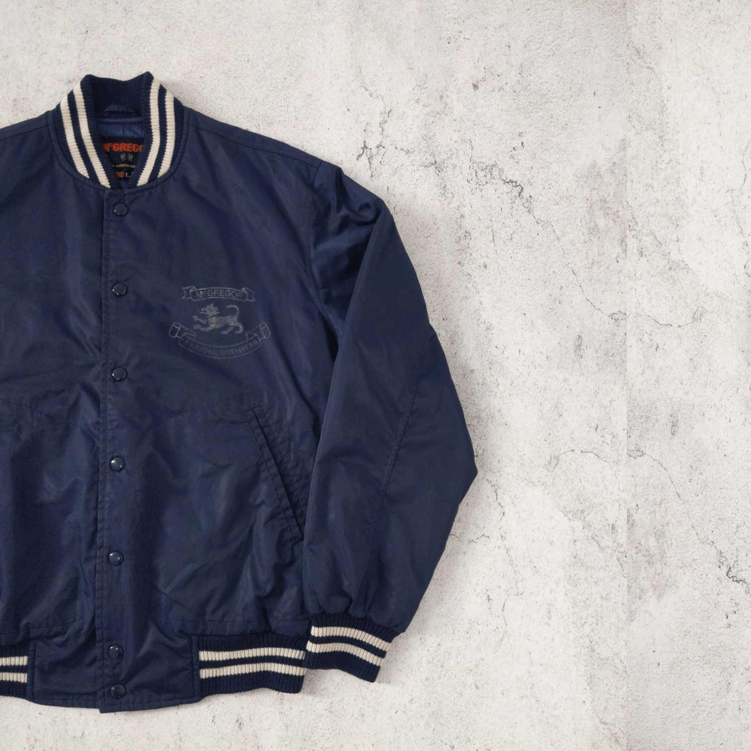 Japanese Brand × McGregor × Vintage Vintage SunFaded 90s McGregor Varsity Bomber Jacket Size US L / EU 52-54 / 3 - 5 Thumbnail