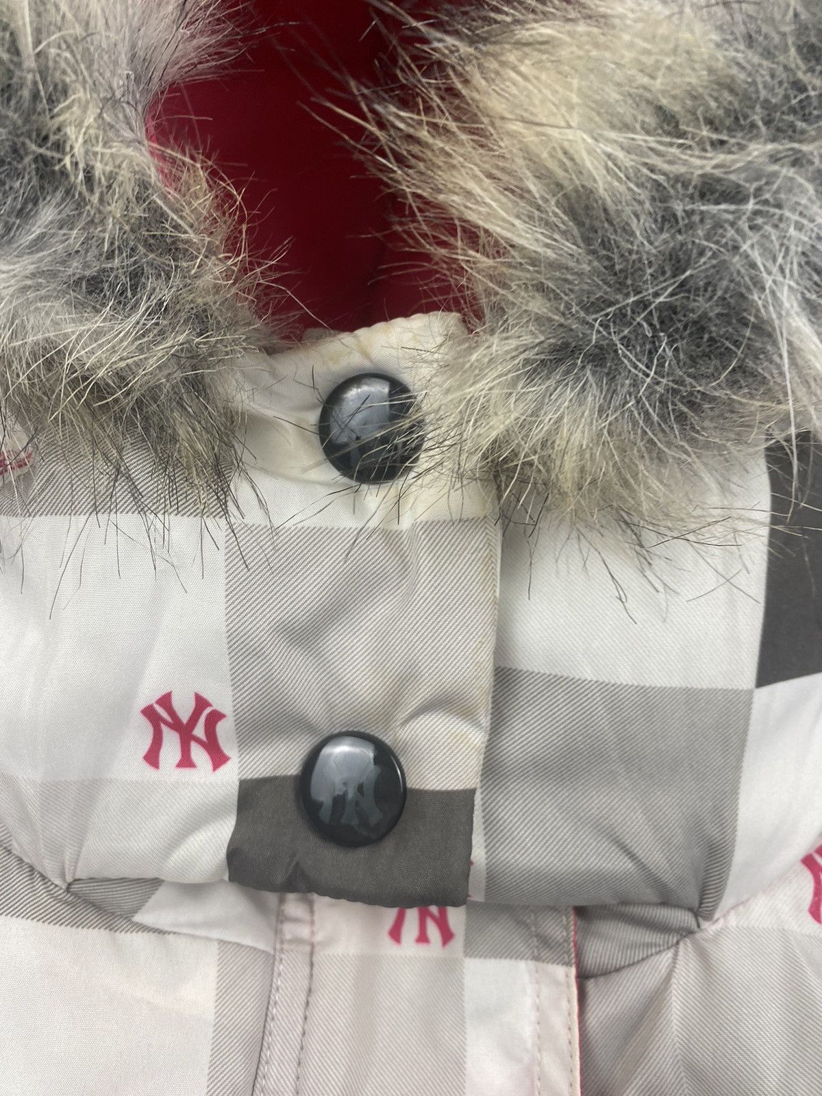 MLB × New York Yankees × Vintage Vintage New York Yankees fur monogram Y2K Bomber Jacket Size M / US 6-8 / IT 42-44 - 5 Thumbnail