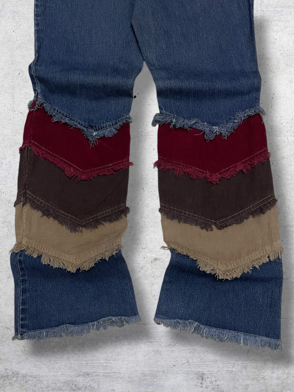 Beauty Beast VINTAGE FANTASTIC JAPAN 90S DESIGNER KINKY FLARED OG DENIM Size US 30 / EU 46 - 9 Thumbnail