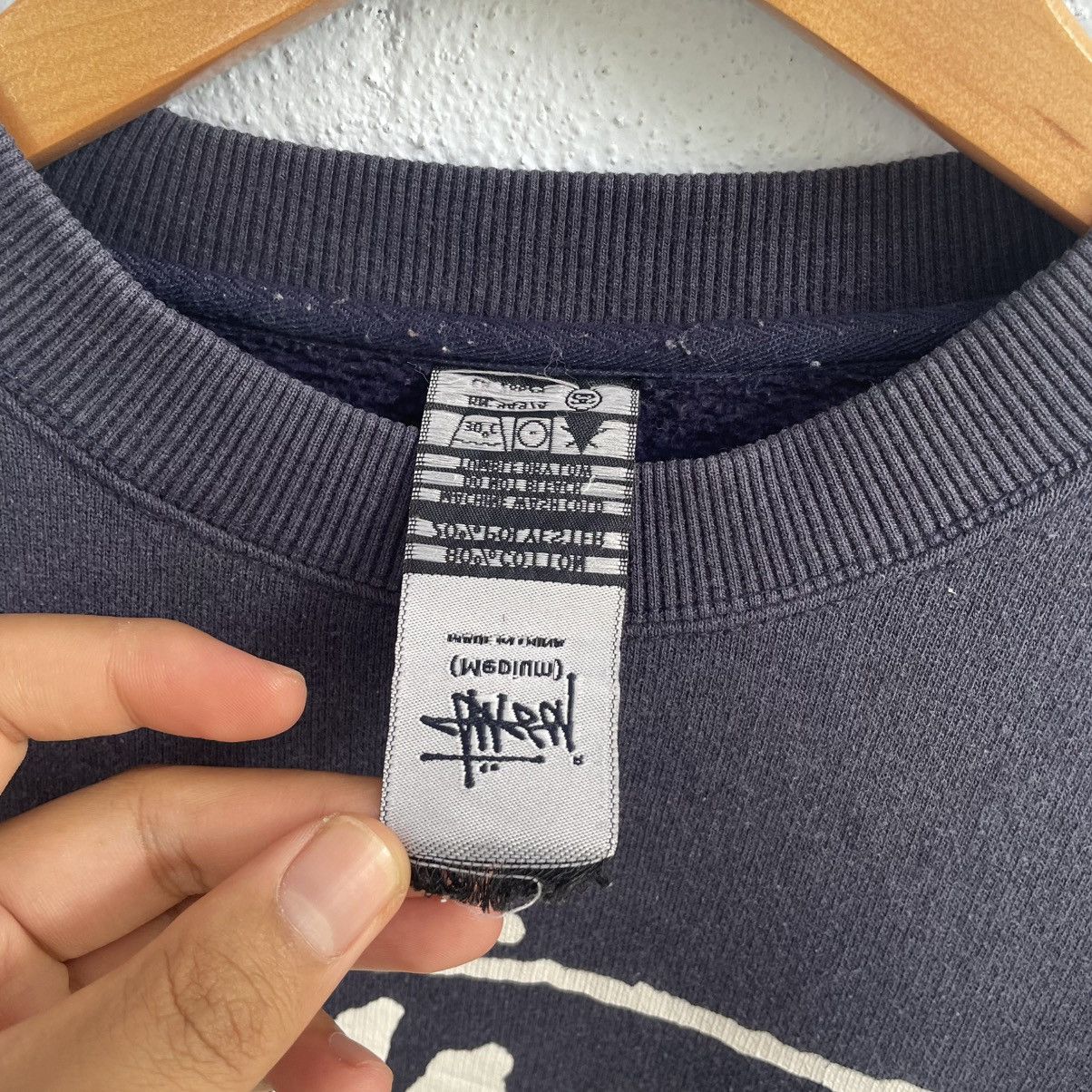 Stussy × Vintage Vintage stussy world tour sweatshirt Size US XL / EU 56 / 4 - 4 Thumbnail