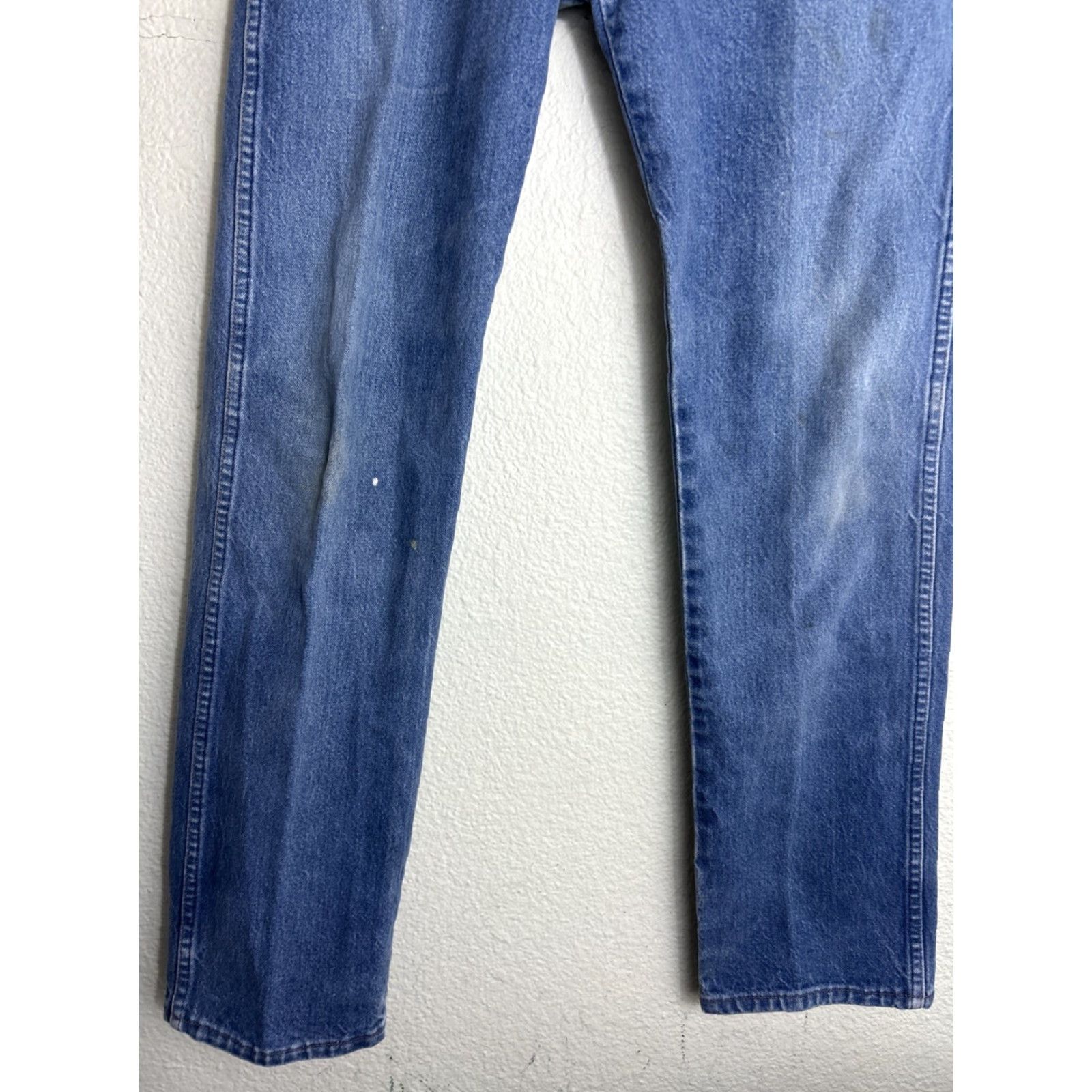Wrangler VINTAGE Wrangler Jeans Light Wash Straight 32x34 USA Blue Mens Jeans Size US 32 / EU 48 - 2 Thumbnail