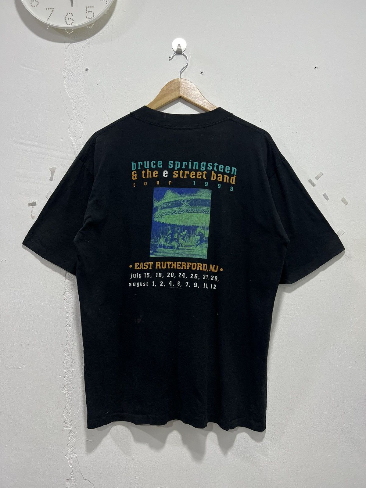 Band Tees × Vintage Vintage 1999’ Bruce Springsteen & The Street Band Distressed Tshirt Size US L / EU 52-54 / 3 - 6 Thumbnail