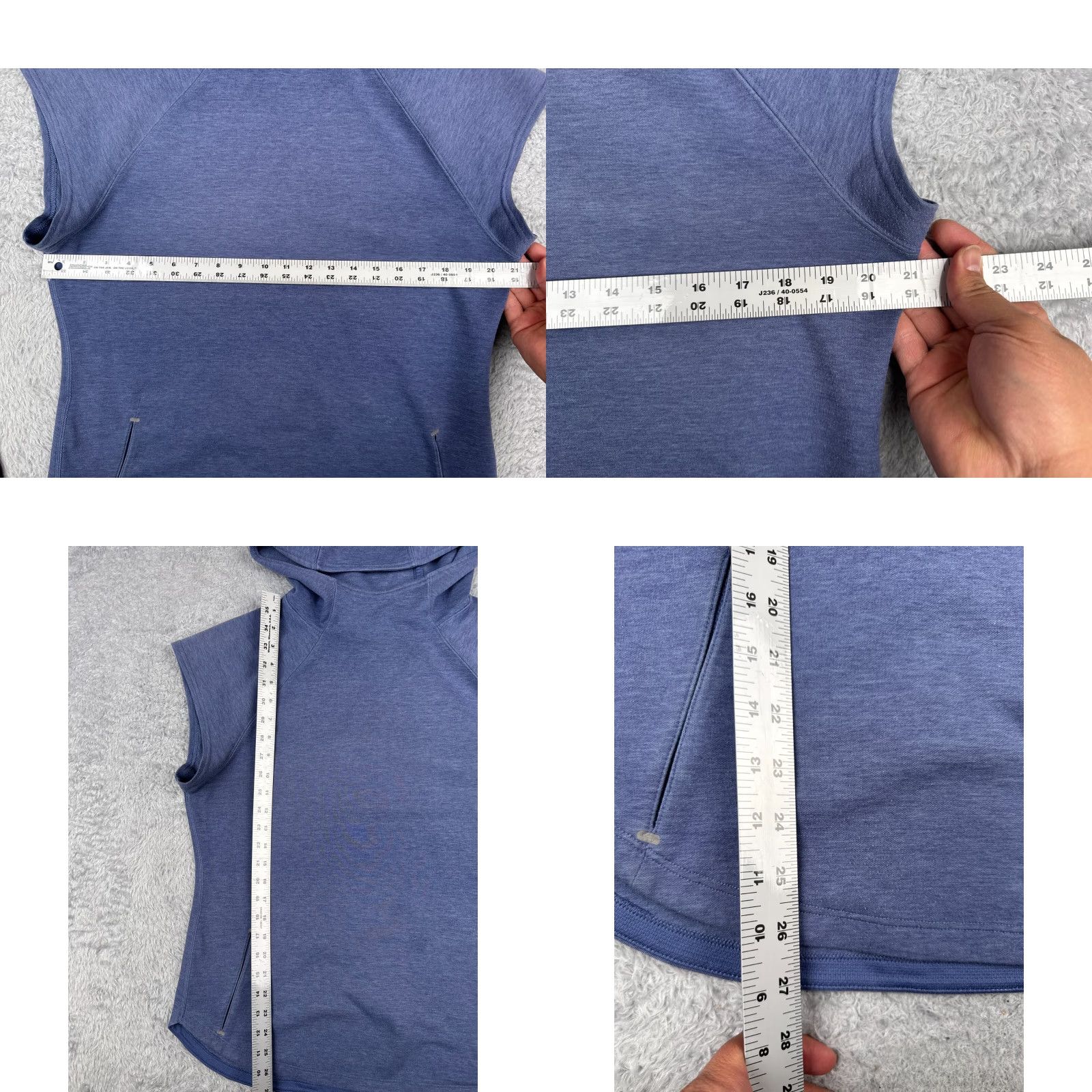 The North Face VINTAGE The North Face Sweater Womens XL Blue Sleeveless Hoodie Polyester read Size XL / US 12-14 / IT 48-50 - 8 Thumbnail