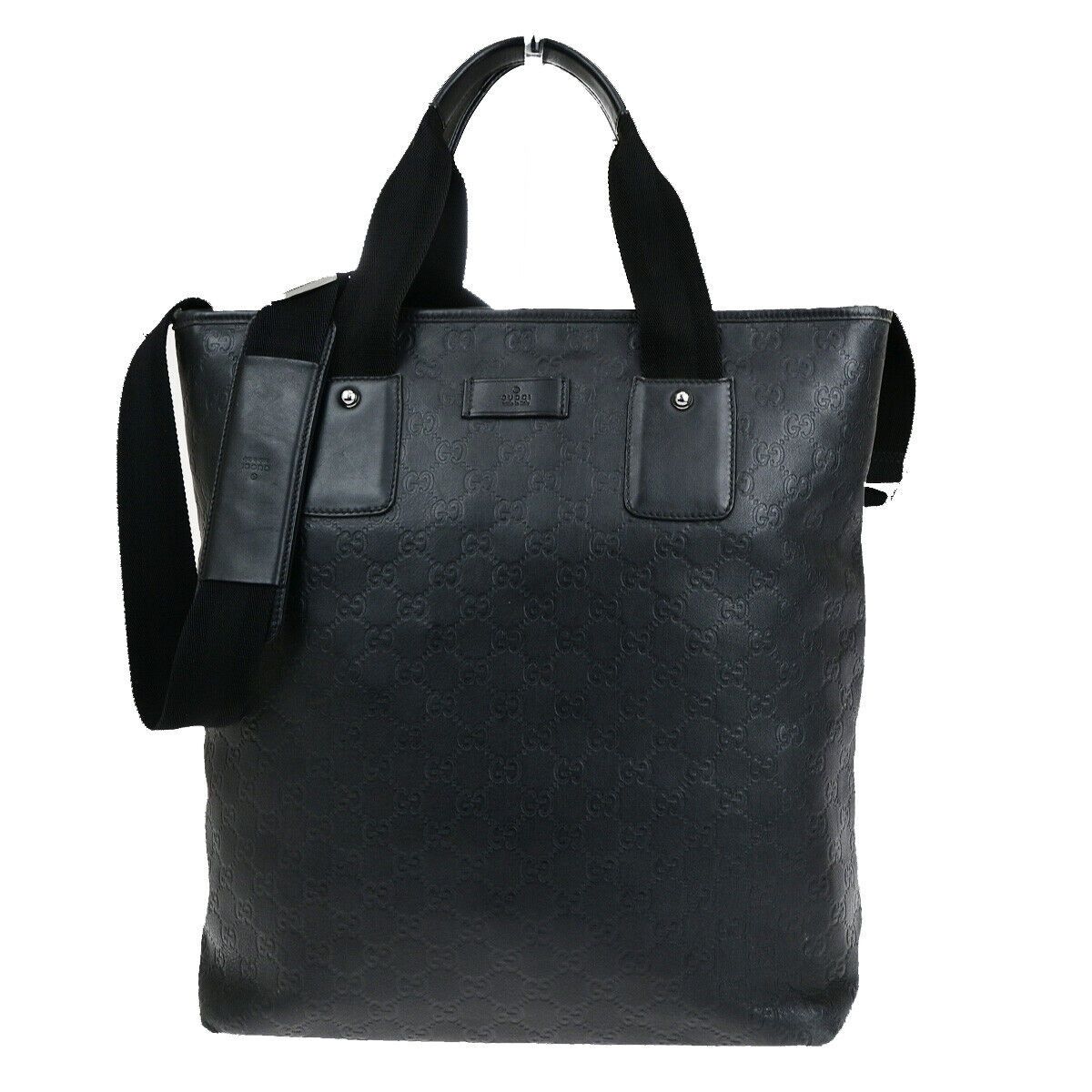 ssima Black Leather Handbag (Pre-Owned)