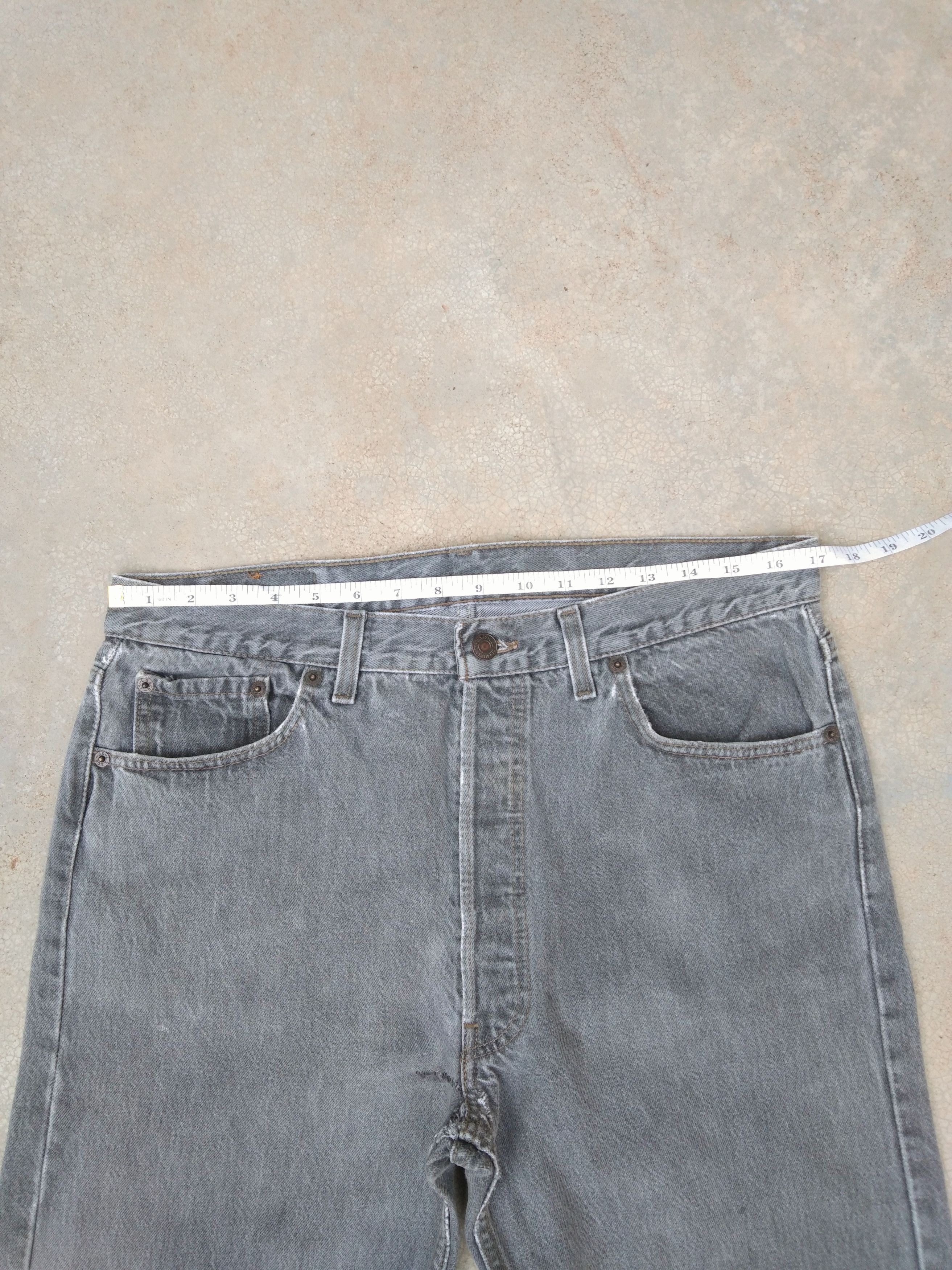 Levi's 90s Vintage Levis 501 Made In USA Straight Leg Jeans 34x33 Size US 34 / EU 50 - 5 Thumbnail