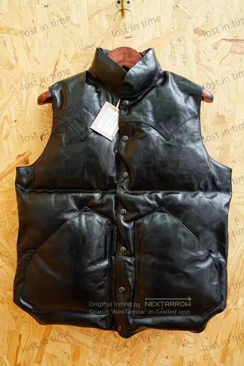 Rainbow Country Rainbow Country Black Horsehide Down Vest. Size US S / EU 44-46 / 1 - 7 Thumbnail