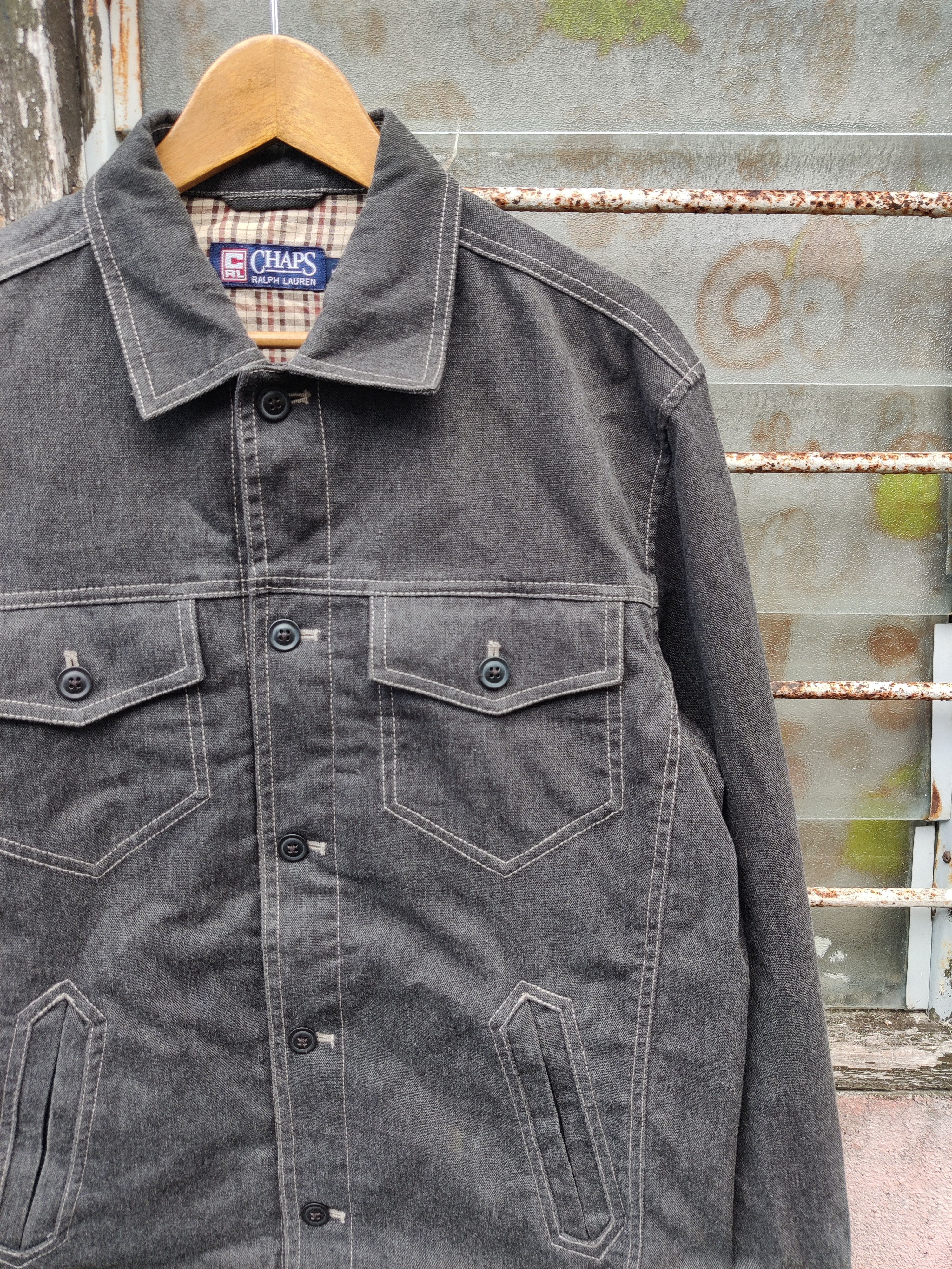 Chaps Ralph Lauren Vintage Chaps Ralph Lauren Chore Denim Jacket Size US L / EU 52-54 / 3 - 3 Thumbnail