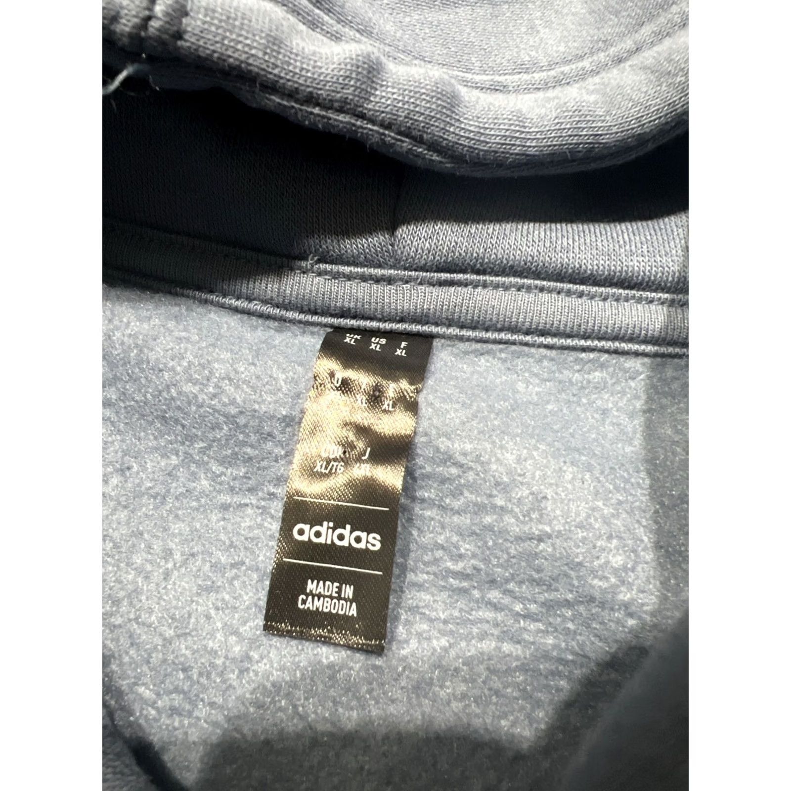 Adidas Adidas Hoodie Men XL Relax With Boost Pullover Hooded Fleece Cotton Blend Blue/Pink Size US XL / EU 56 / 4 - 6 Thumbnail