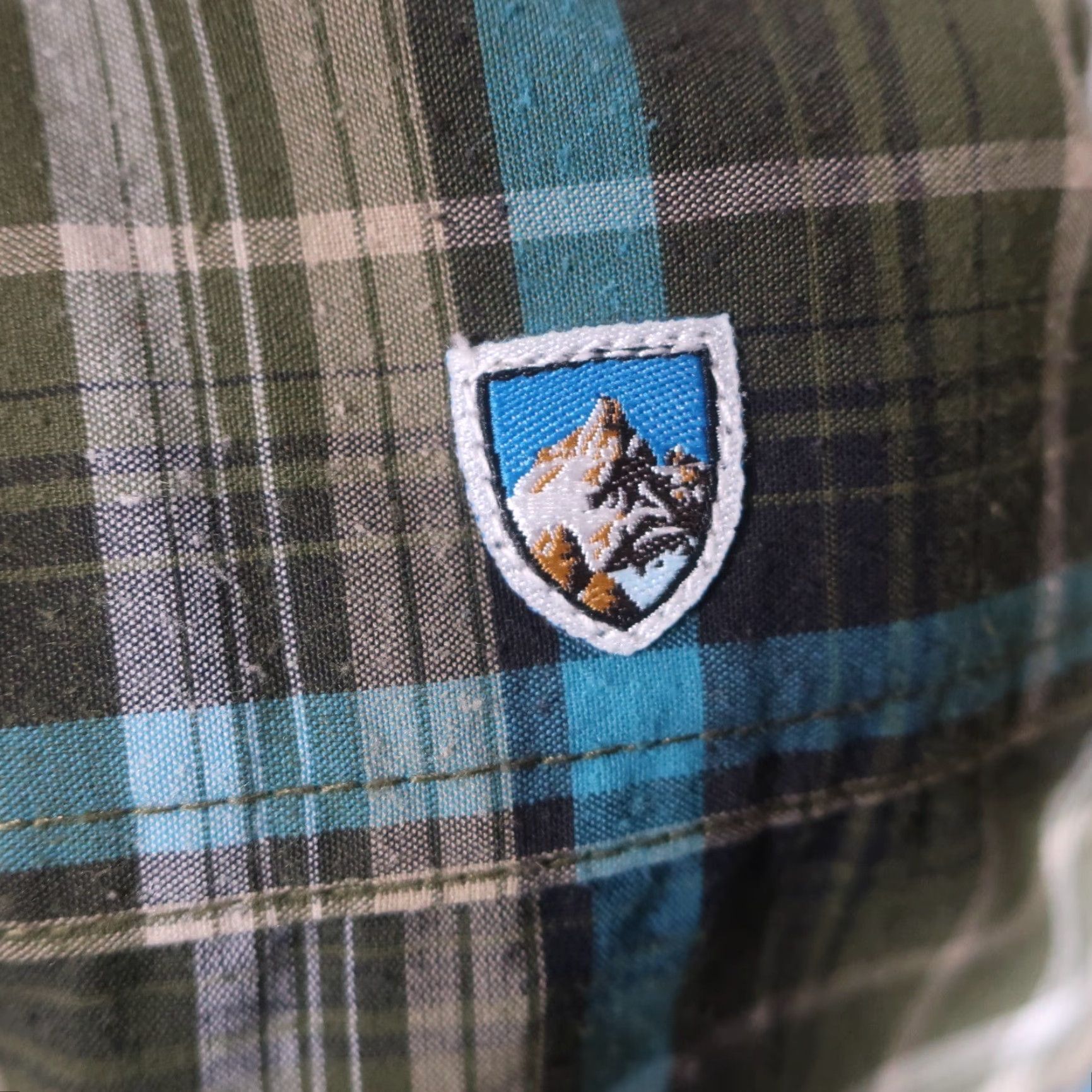 Vintage VINTAGE KUHL Button Up Shirt Mens M Green Plaid Short Sleeve Metal Buttons Nylon Poly Size US M / EU 48-50 / 2 - 7 Thumbnail