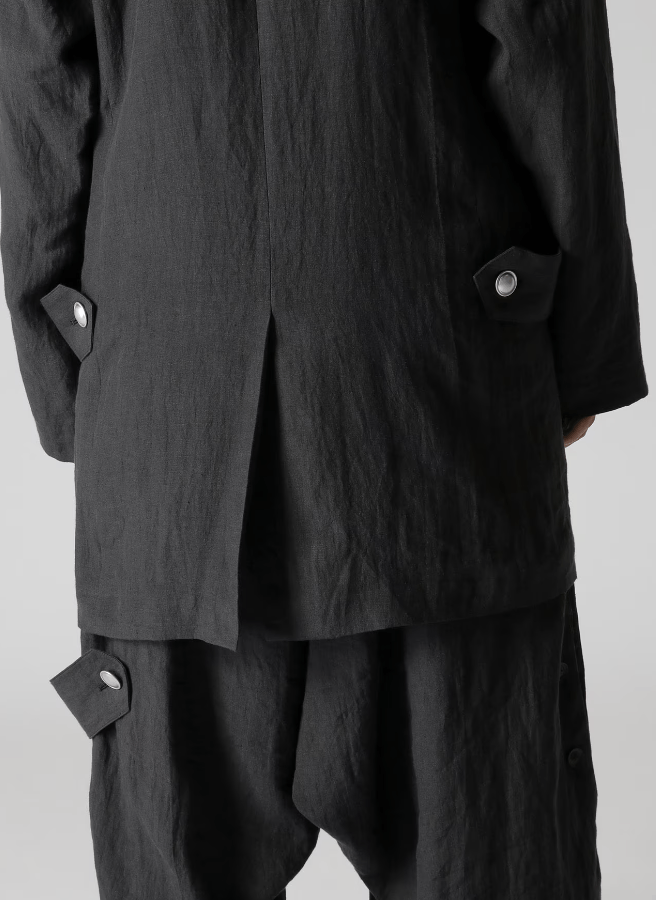 Yohji Yamamoto Yohji Yamamoto Pour Homme LINEN SHOULDER EPAULET ZIGZAG JKT Size US M / EU 48-50 / 2 - 14 Thumbnail