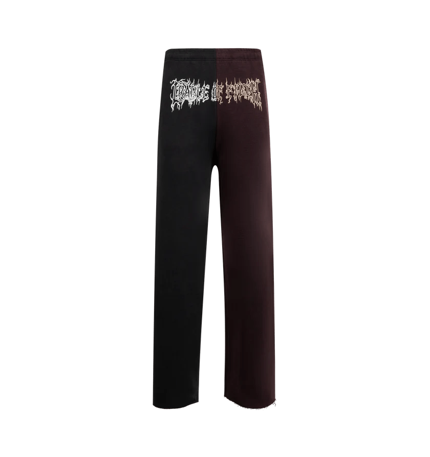 Vetements o1h1sh11225 Cof logo Baggy Sweatpantsin Black/Red Size US 32 / EU 48 - 1 Thumbnail