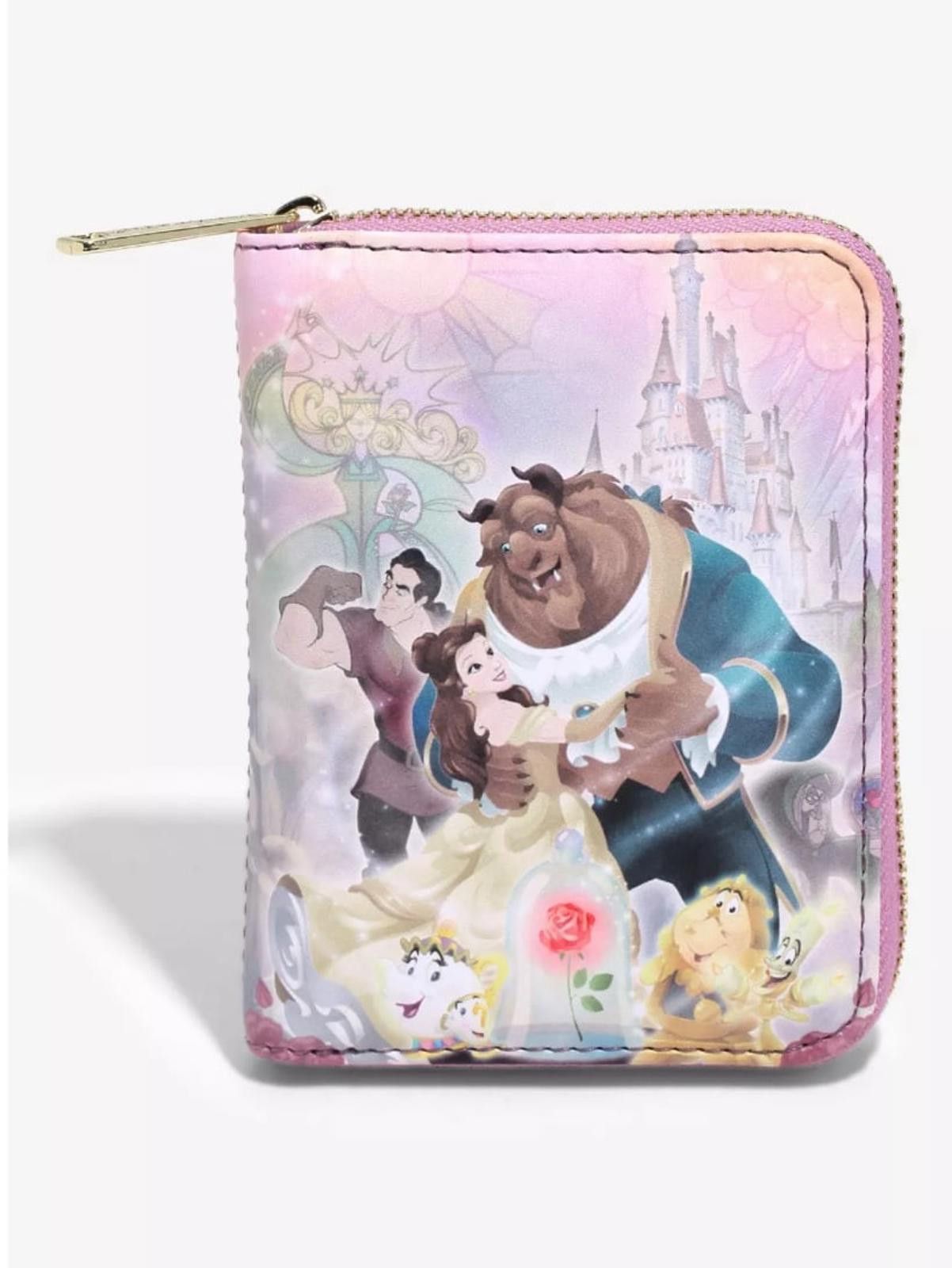 Loungefly Disney Beauty and the Beast Portrait Zip Wallet