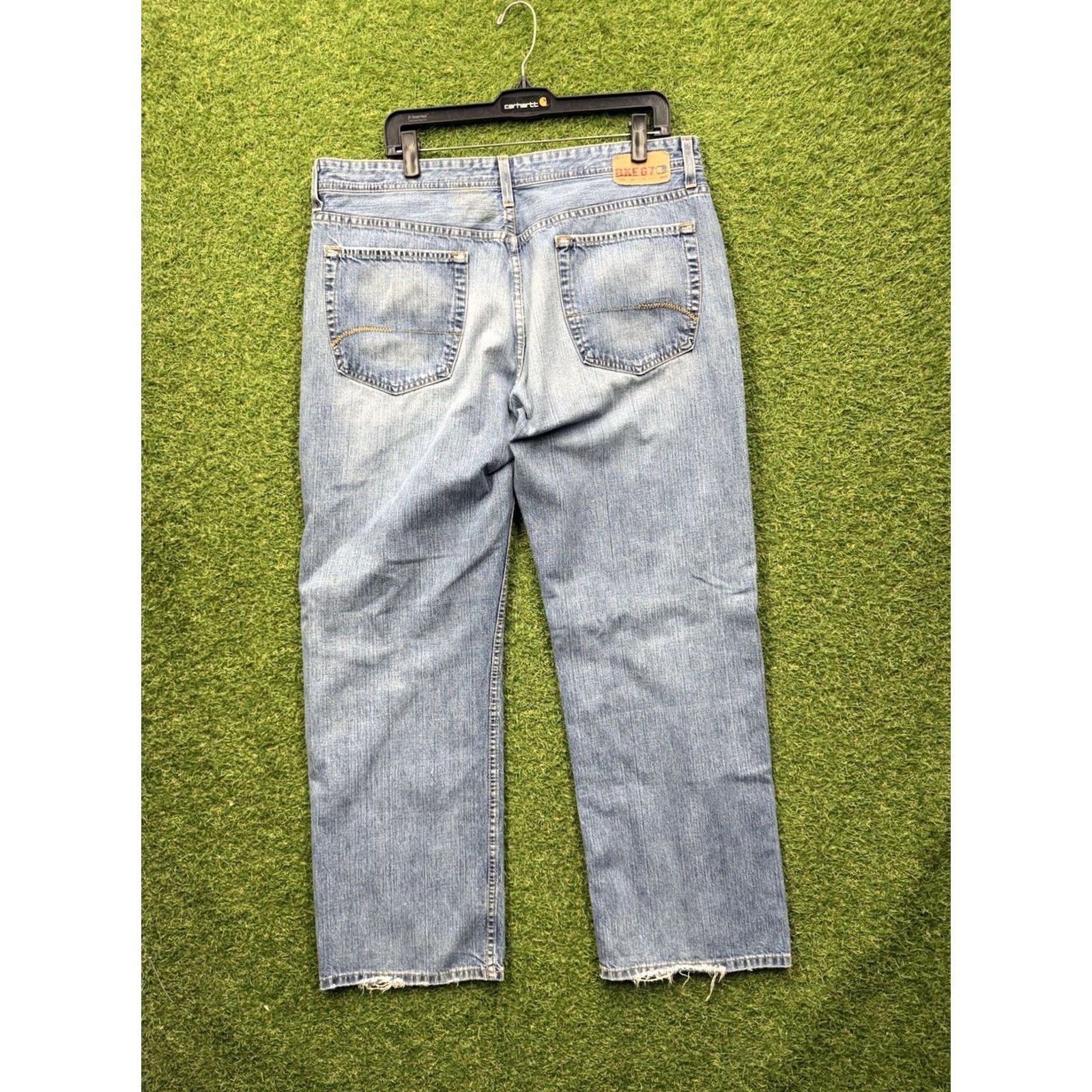Vintage Buckle Jeans Mens 38 Bootcut Light Wash Denim Casual Workwear 5-Pocket Regular Fit Buckle BKE 67 Cowboy Denim Jeans Mens 38 Blue Children: Mens Size US 38 / EU 54 - 2 Thumbnail