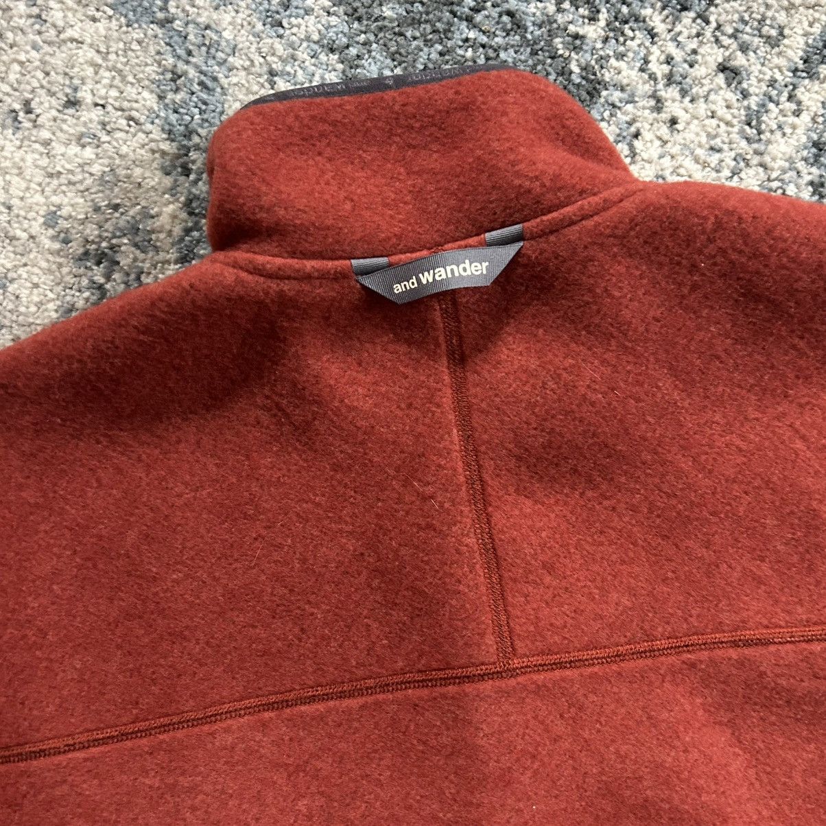 And Wander 574-1281098 2021 and wander wool fleece pullover quartersnap Size US M / EU 48-50 / 2 - 13 Thumbnail