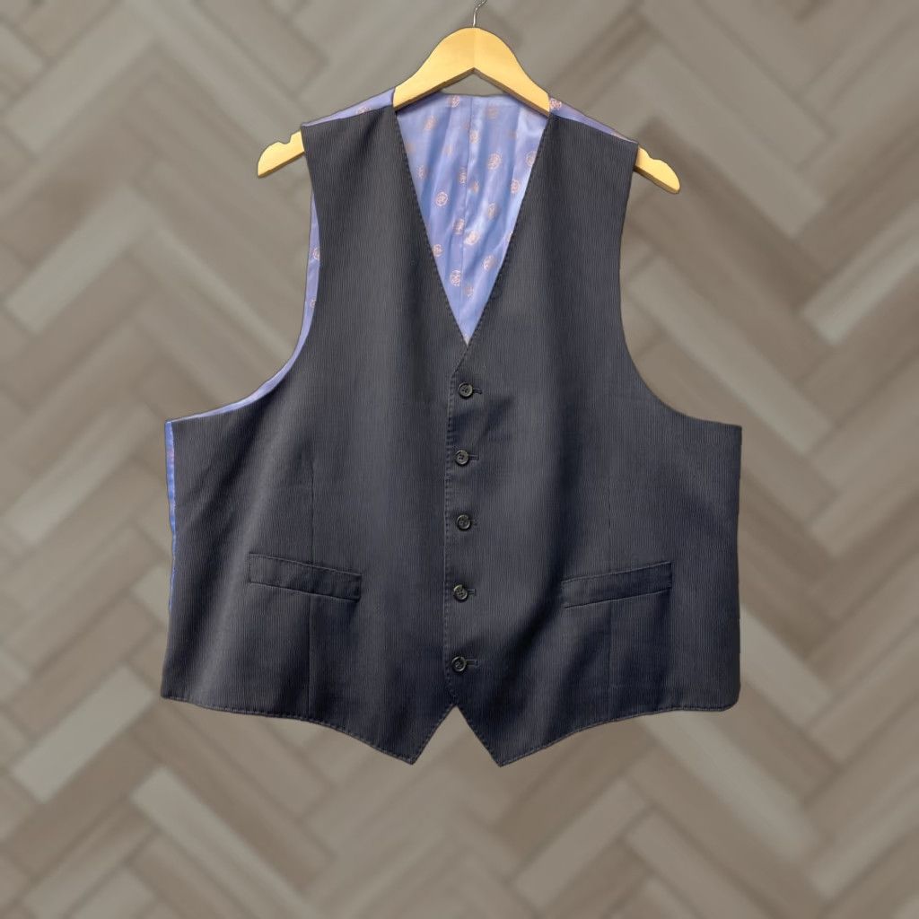 Vintage Vest Fashion Men's Formal Dress Suit Slim Tuxedo Waistcoat Coat 46R Blk 126-55 46 Black Regular Slim Fit Men’s Dress Vest Style: Regular Slim Fit Size US S / EU 44-46 / 1 - 1 Thumbnail
