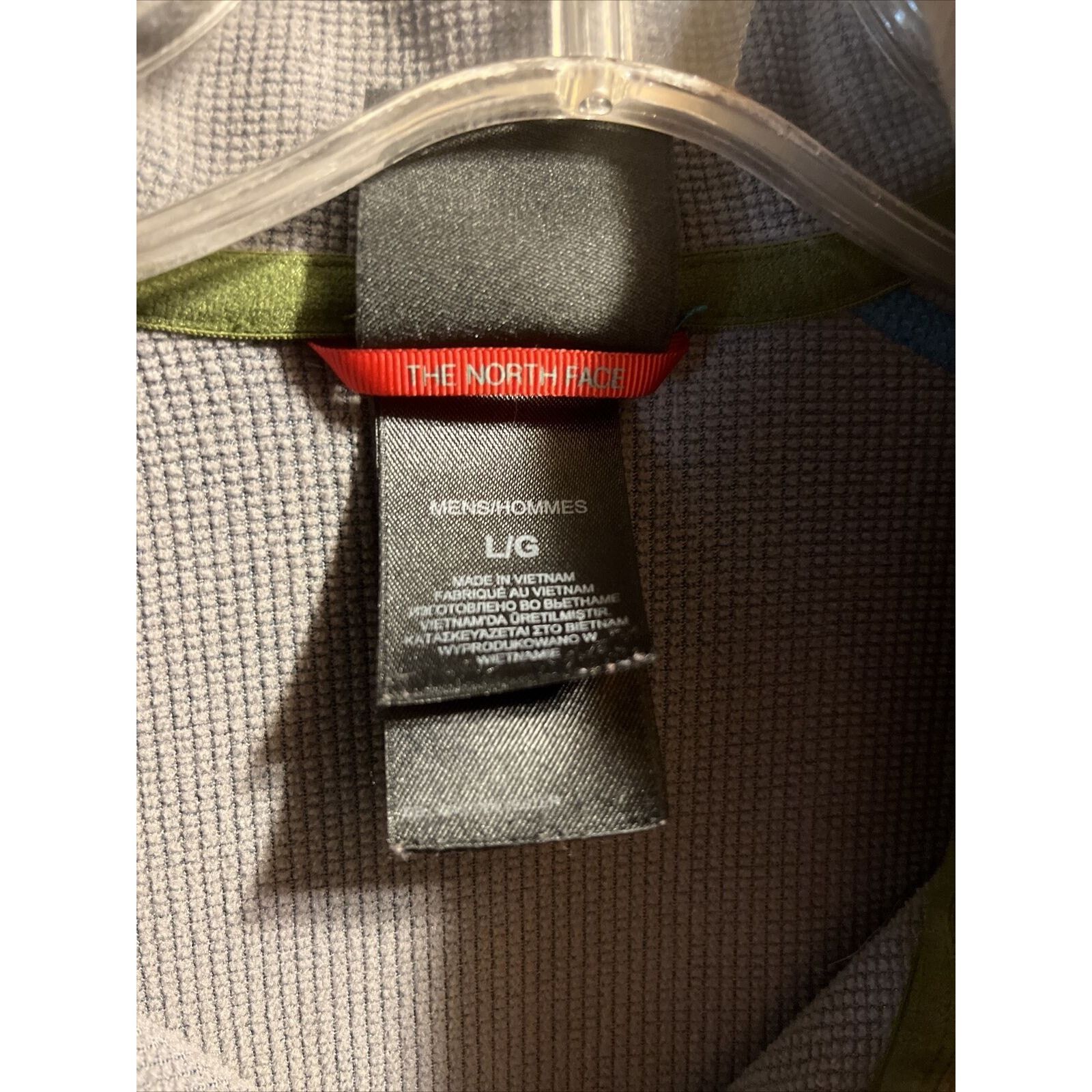 The North Face The North Face Mens L Grey Blue LS 1/4 Zip Polyester Jacket Size US L / EU 52-54 / 3 - 5 Thumbnail