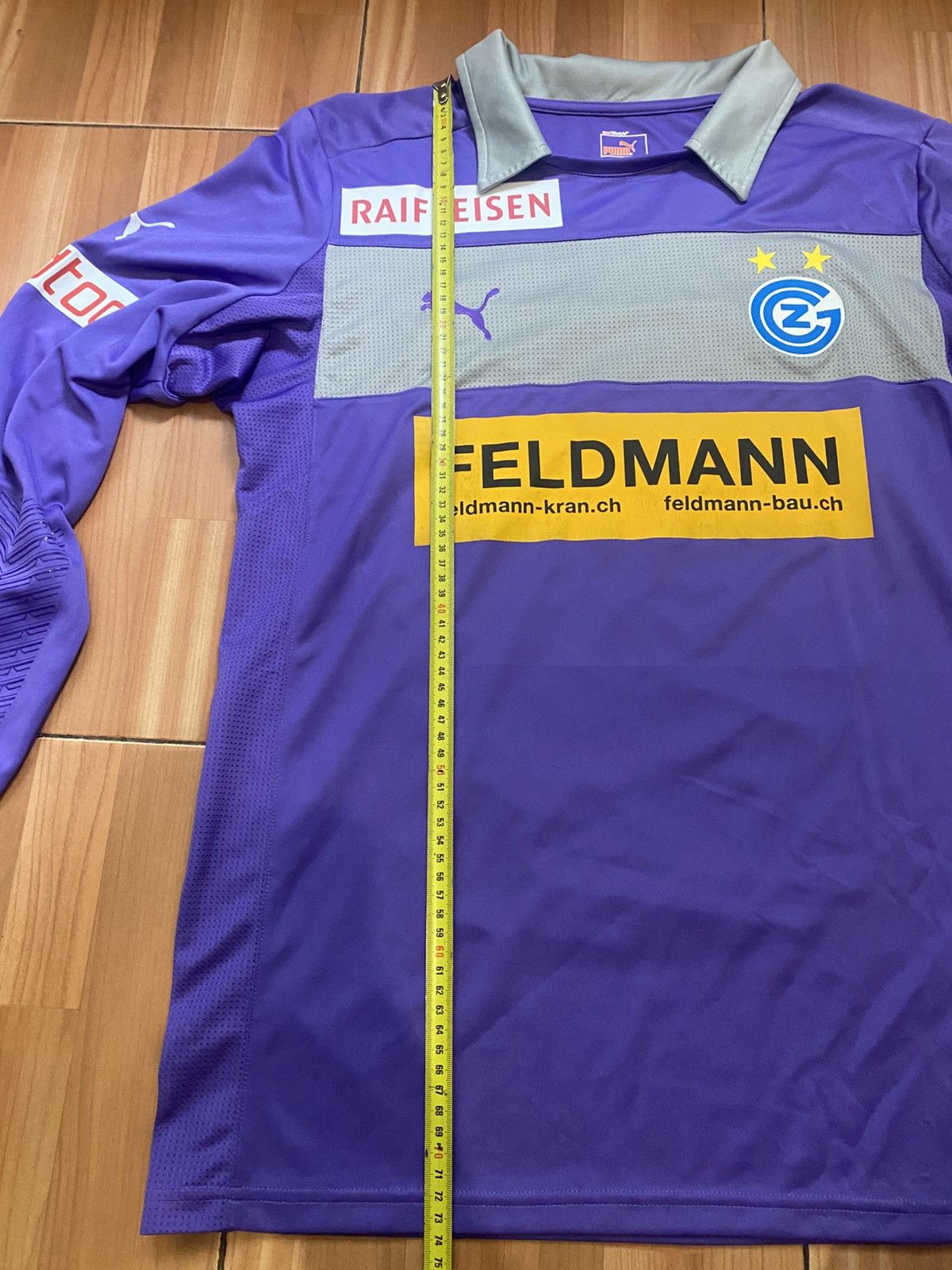 Chelsea Soccer × Puma × Vintage Grasshopper Club Zurich Math Worn Trikot Spiegel#33 Size US XL / EU 56 / 4 - 16 Thumbnail