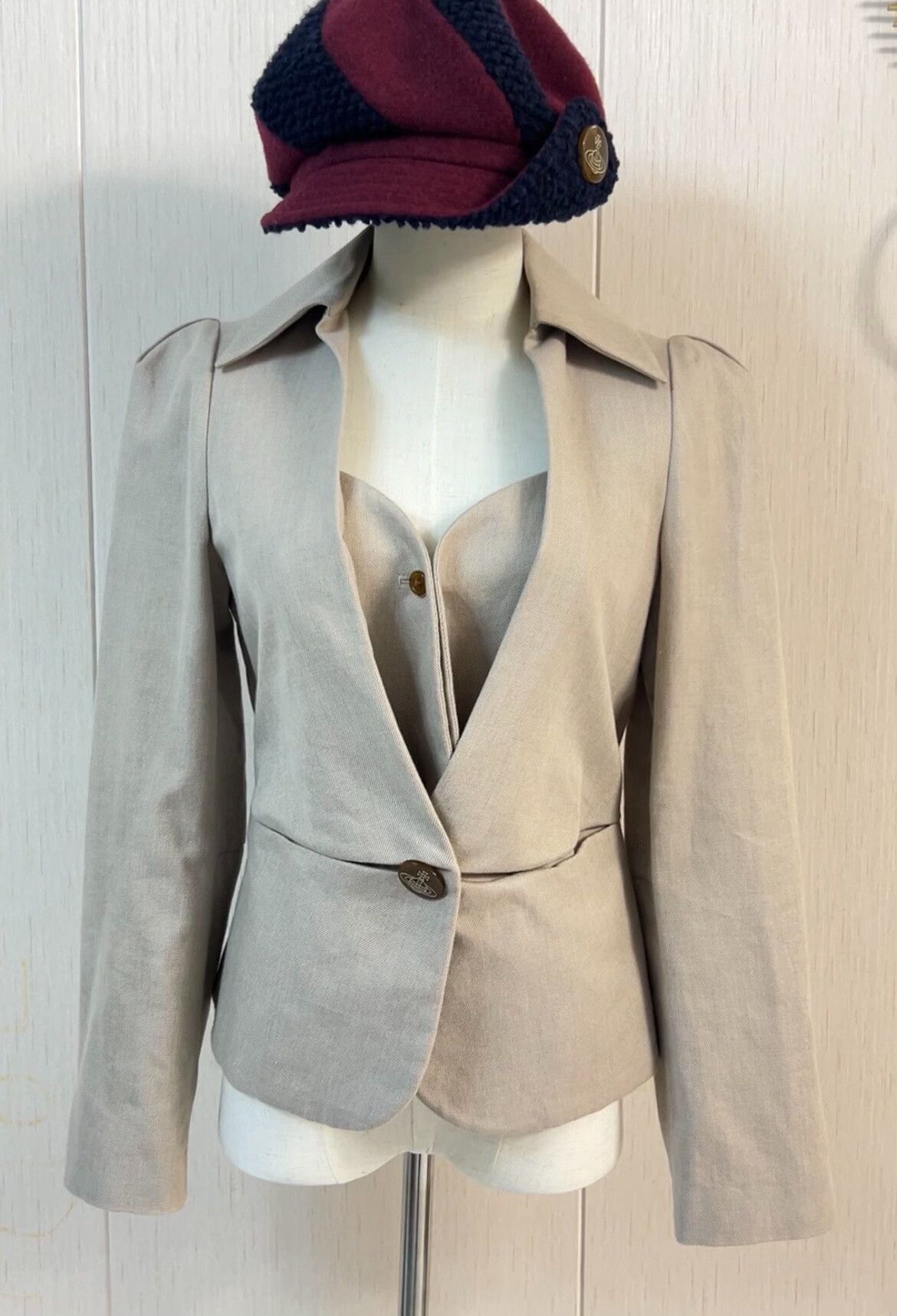 Vivienne Westwood Vivienne Westwood Heart Collar Cotton Linen Jacket Size L / US 10 / IT 46 - 1 Thumbnail