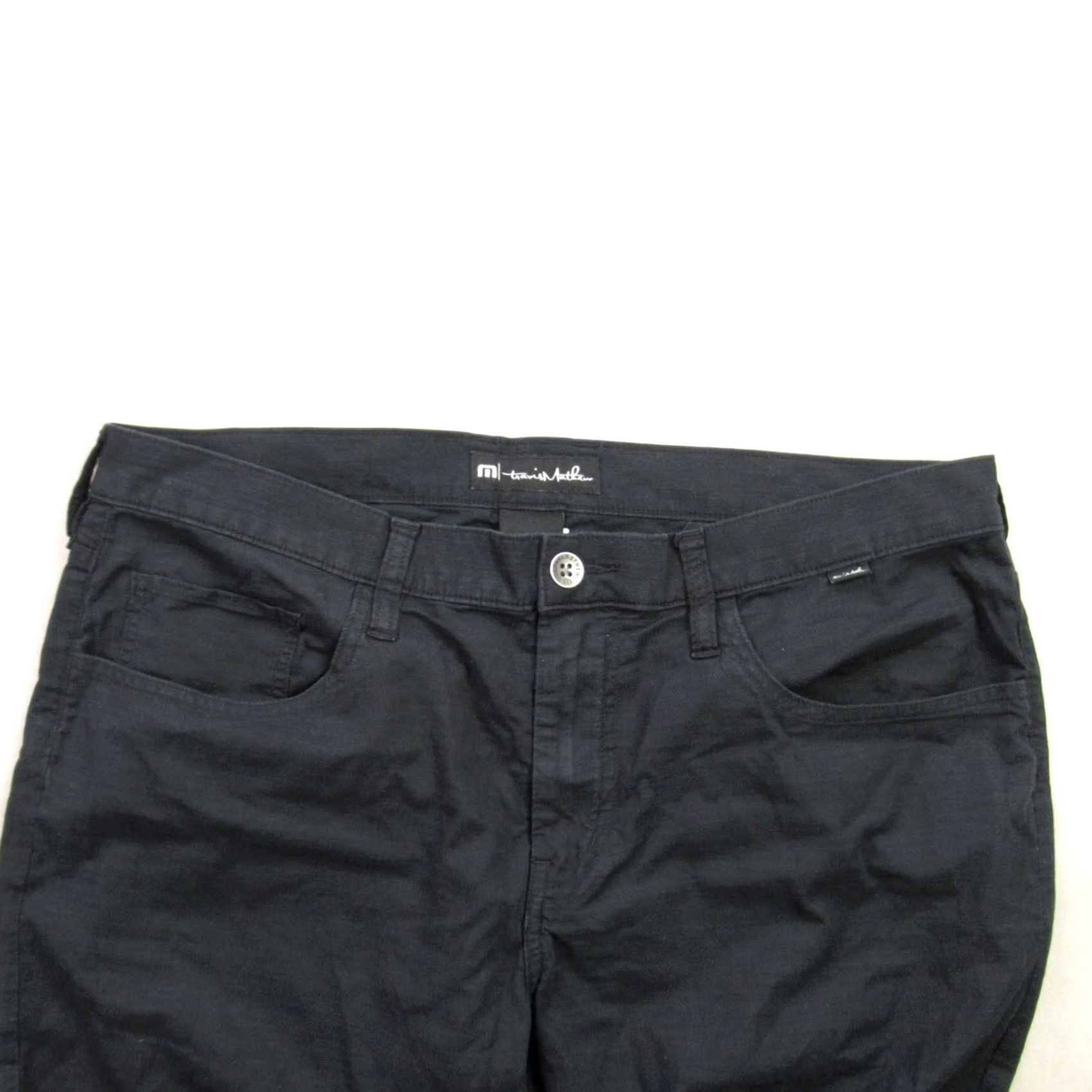 TravisMathew Travis Mathew Pants Mens 34 Chino Pockets Black Casual Straight Fit Golf Shirt? Size US 34 / EU 50 - 2 Thumbnail