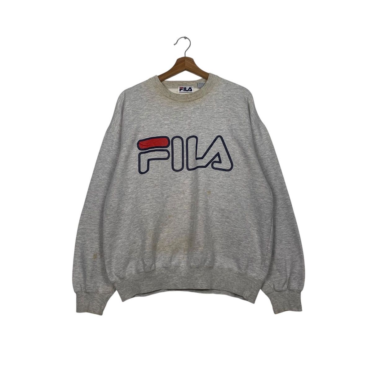 Fila Vintage Fila Big Logo Sweatshirt Made In USA Size US M / EU 48-50 / 2 - 1 Thumbnail
