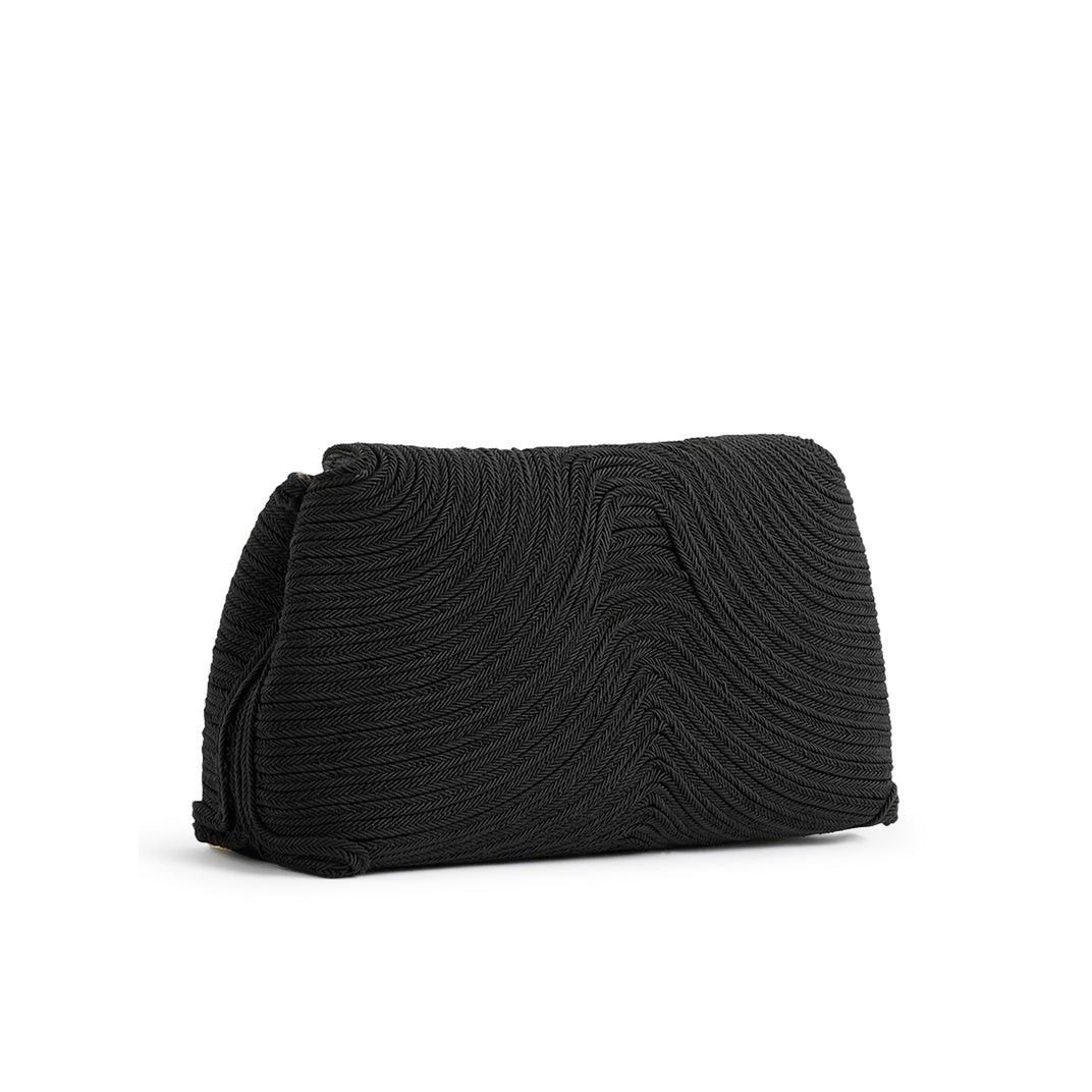 Toteme TOTEME T-Lock Black Drawstring Mini Clutch New Size ONE SIZE - 2 Thumbnail