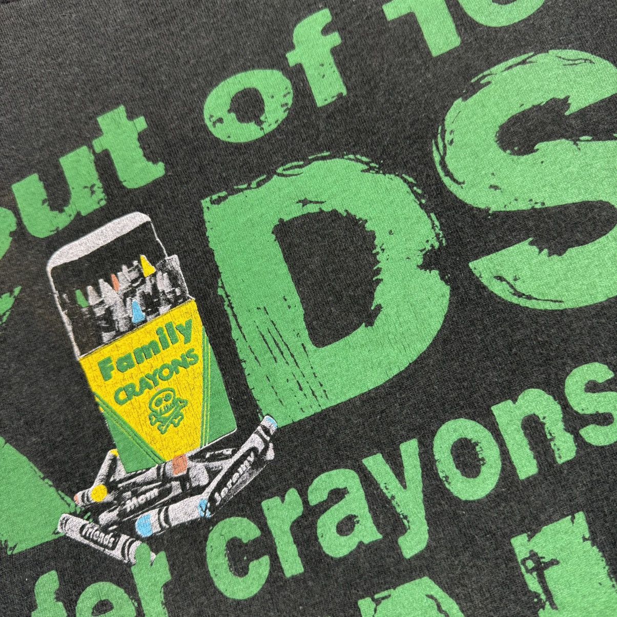Band Tees Vintage 1992 Pearl Jam "Choices crayons over guns" T-shirt Size US L / EU 52-54 / 3 - 12 Thumbnail