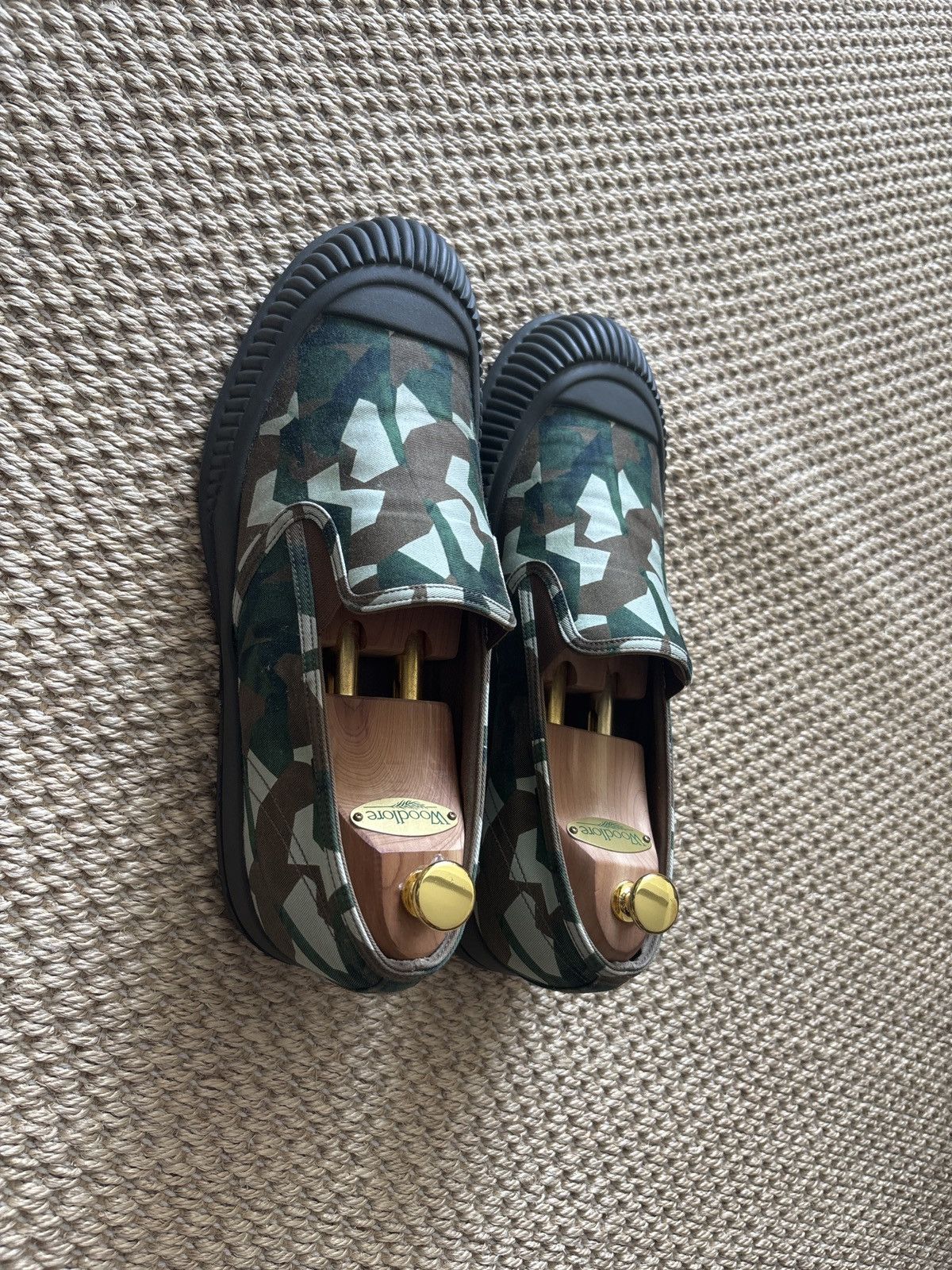 Prada Prada slip on shoes printed canvas 4D2971 9 Size US 10.5 / EU 43-44 - 2 Thumbnail