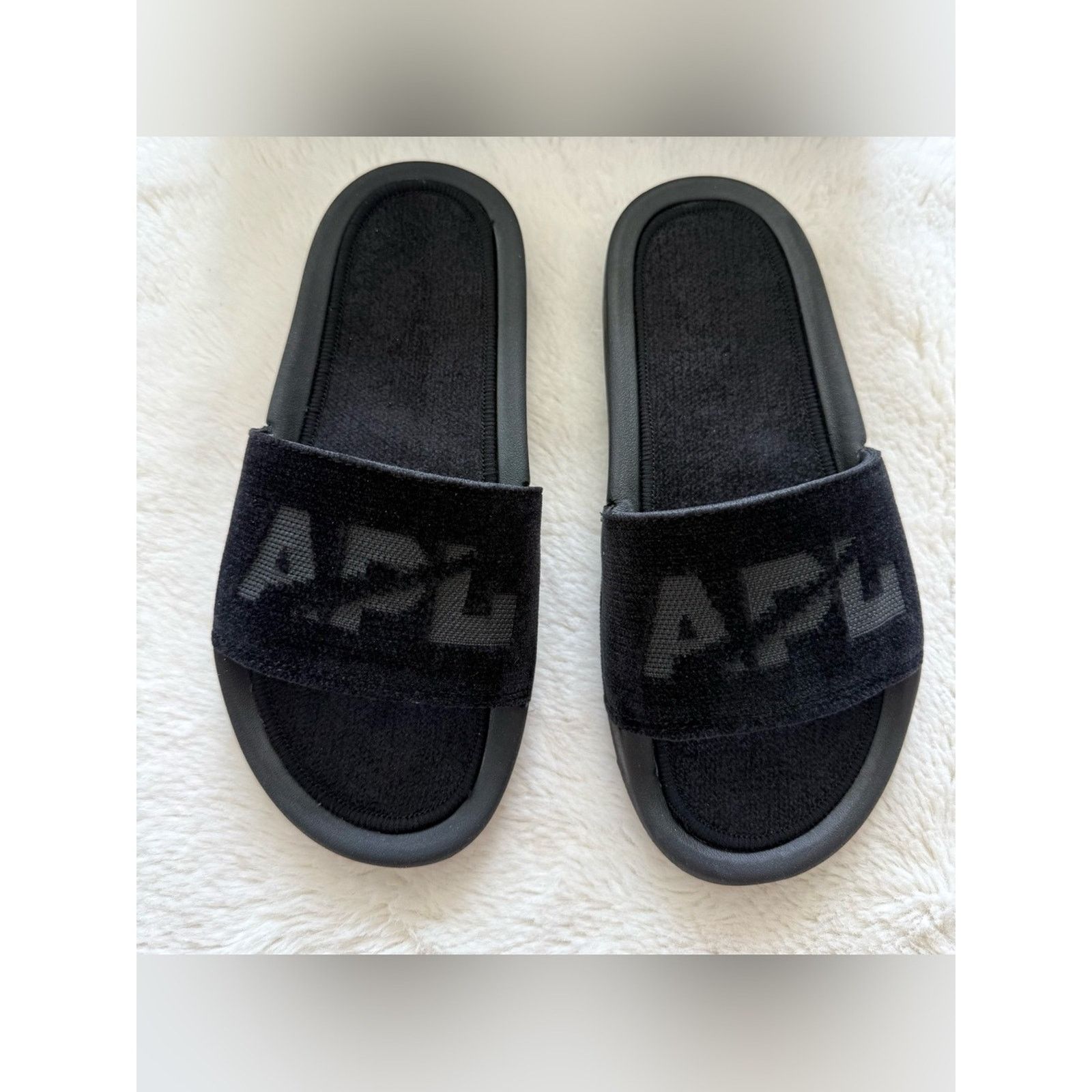 APL NEW!!! APL women black velvet slides size 6 US Retail 120$ Size US 6 / IT 36 - 1 Thumbnail