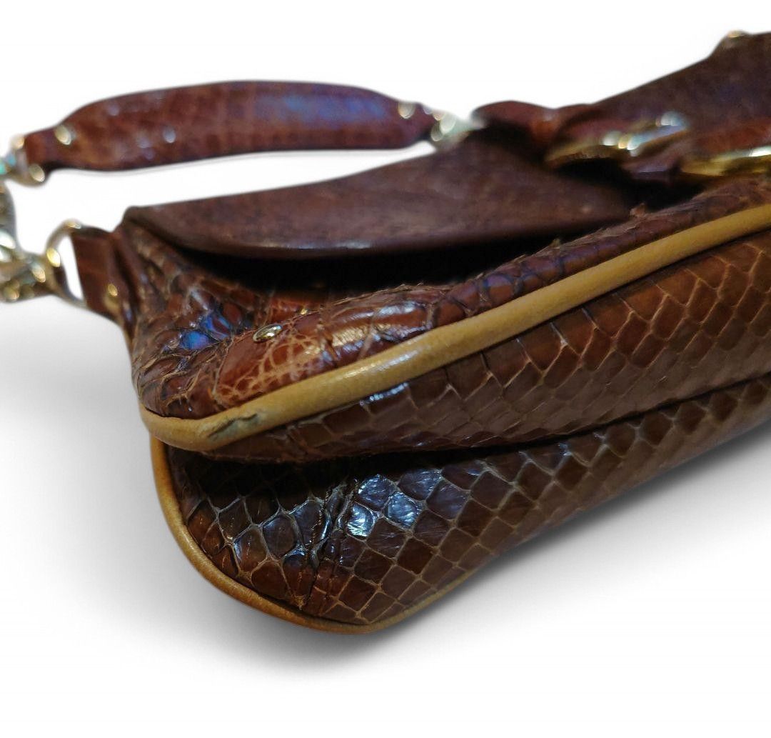 Dolce & Gabbana - Vintage Brown Python Handbag Shoulder