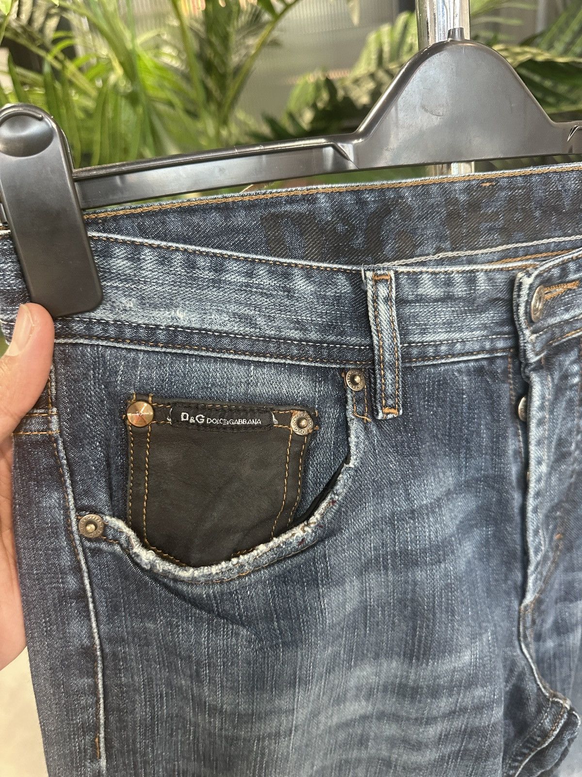 Dolce & Gabbana Dolce & Gabbana Love affair denim with leather detailing Size US 31 - 5 Thumbnail